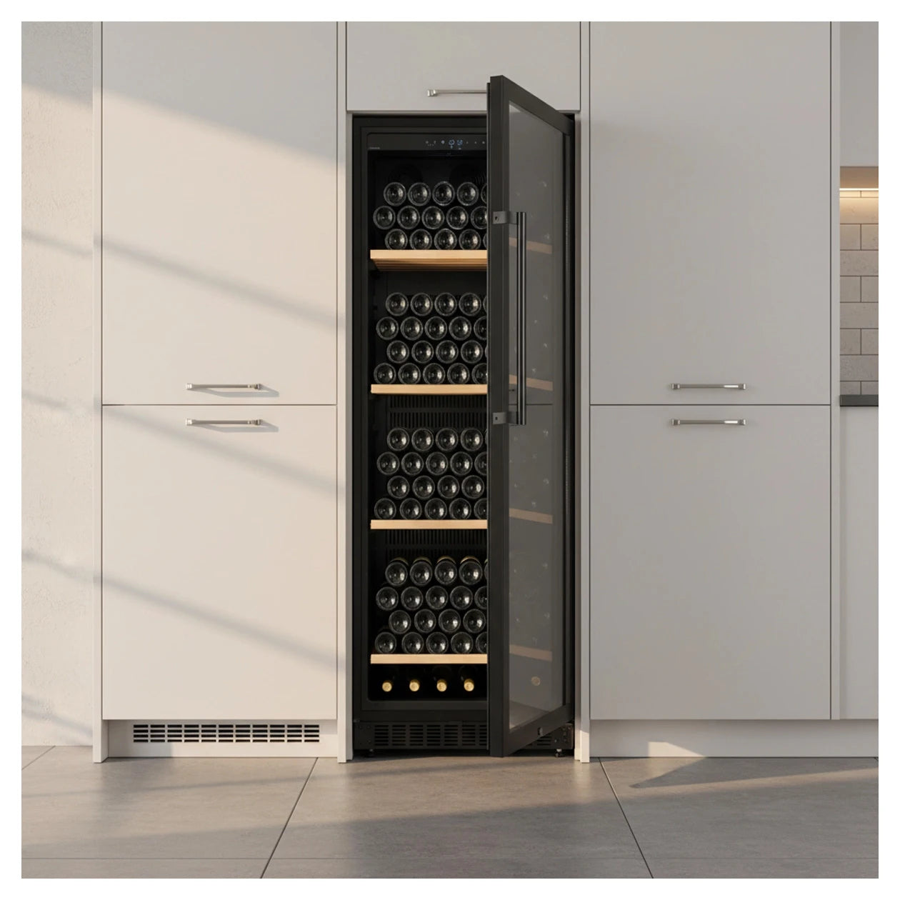 Wine Cooler 190 bottles Cavecool Ideal Emerald Display CC328MB-B1