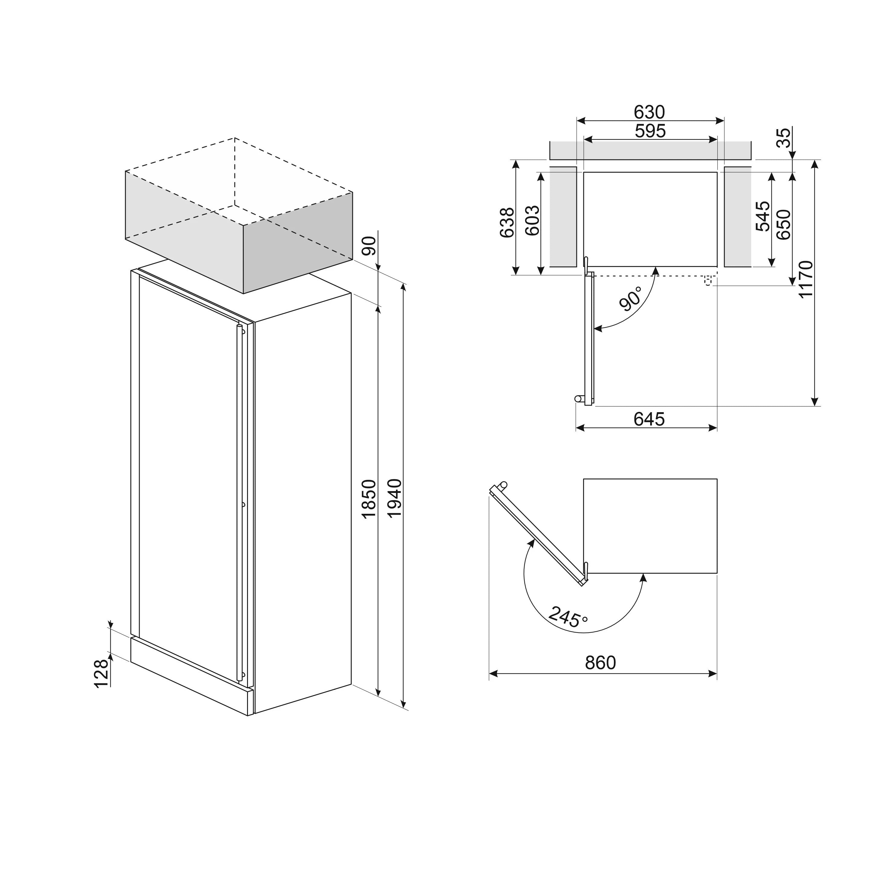 Wine refrigerator 197 bottles Smeg SCV115G