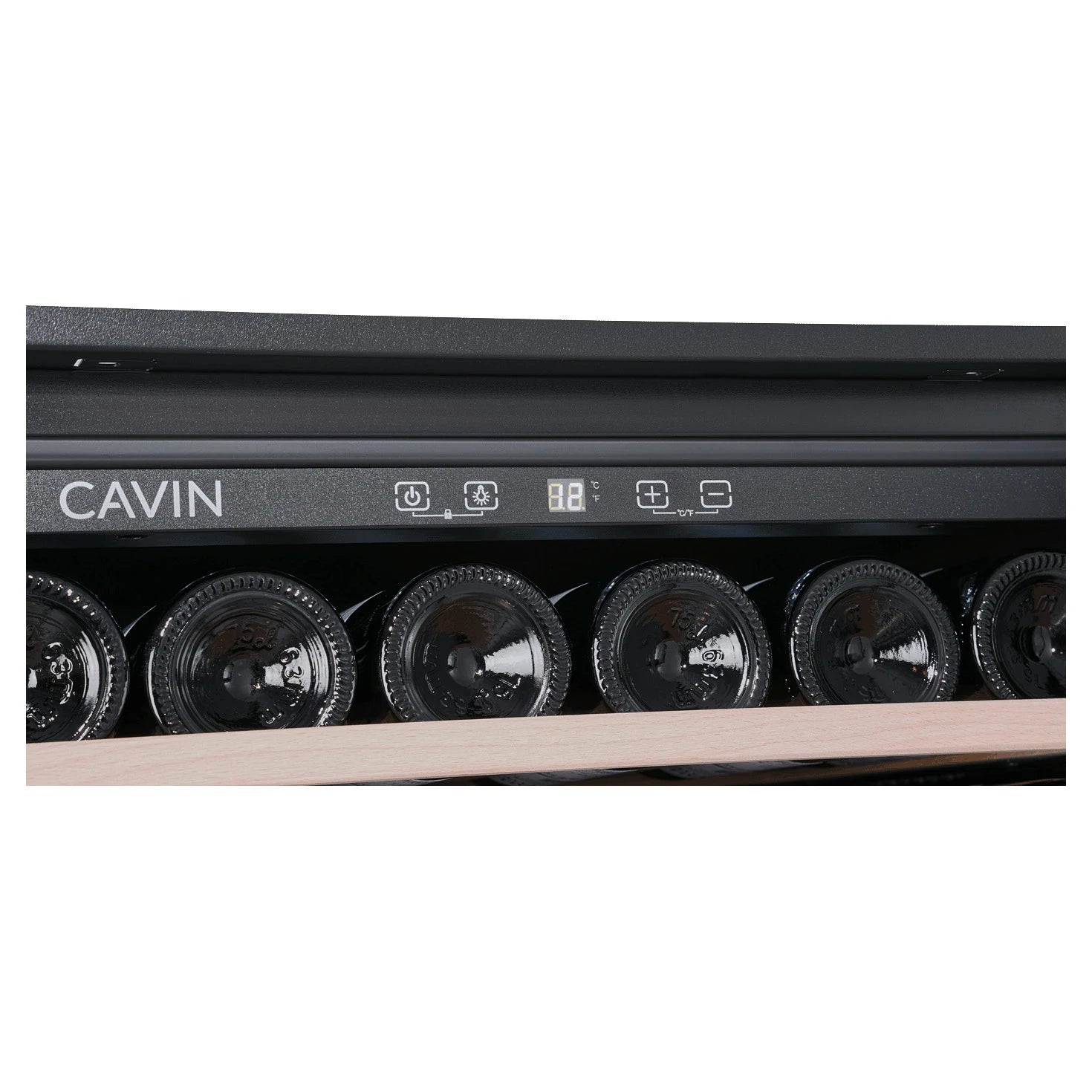 Wine Cooler 24 bottles Cavin Scandinavian Collection 45 Fullglass Black