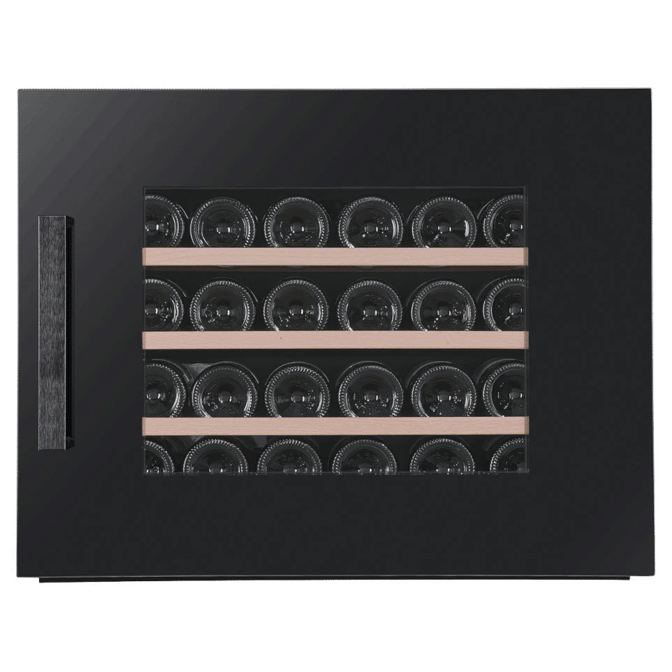 Weinkühlschrank 24 Flaschen Cavin Scandinavian Collection 45 Fullglass Black