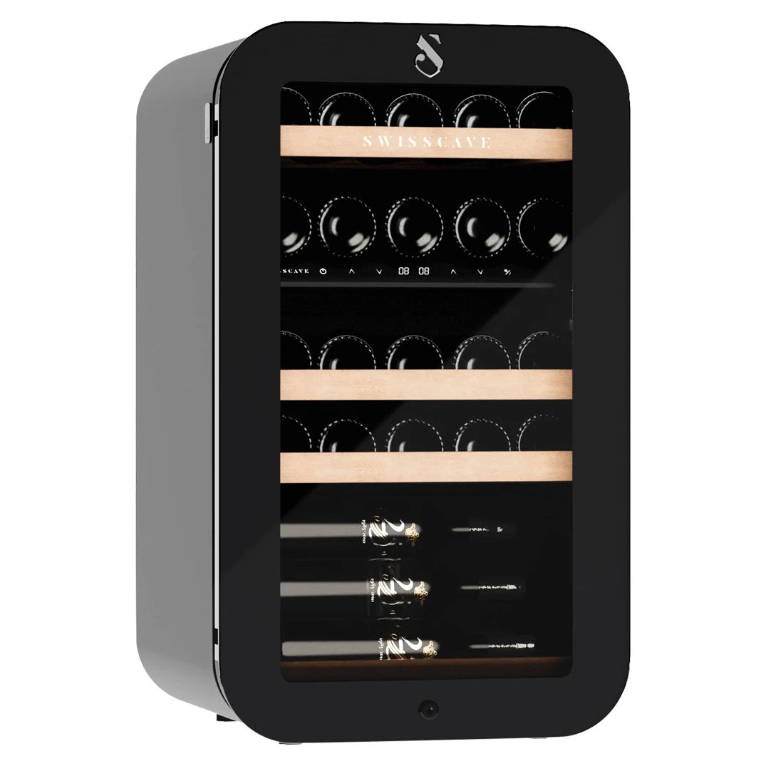 Weinkühlschrank 26 Flaschen Swisscave WLB-120DF-BLACK