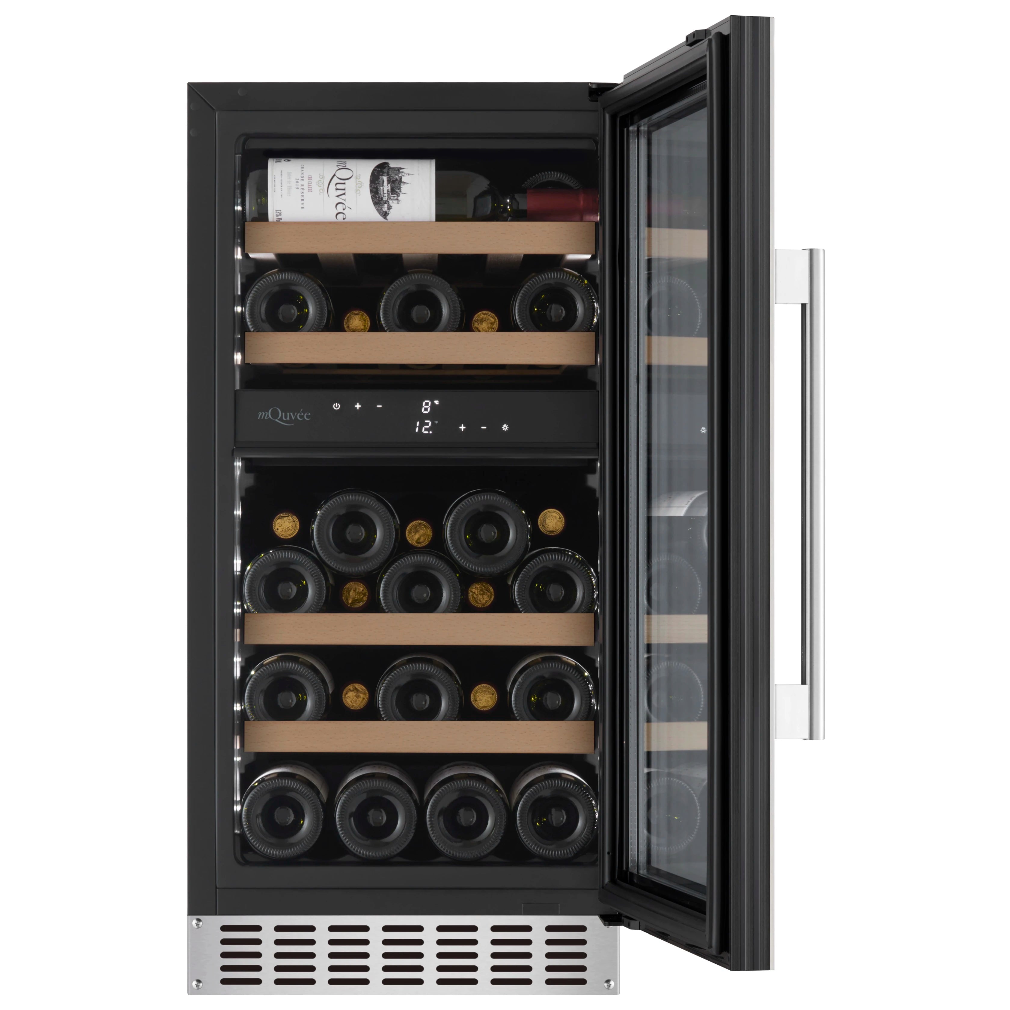 Wine refrigerator 28 bottles mQuvée WineCave 700 40D Stainless