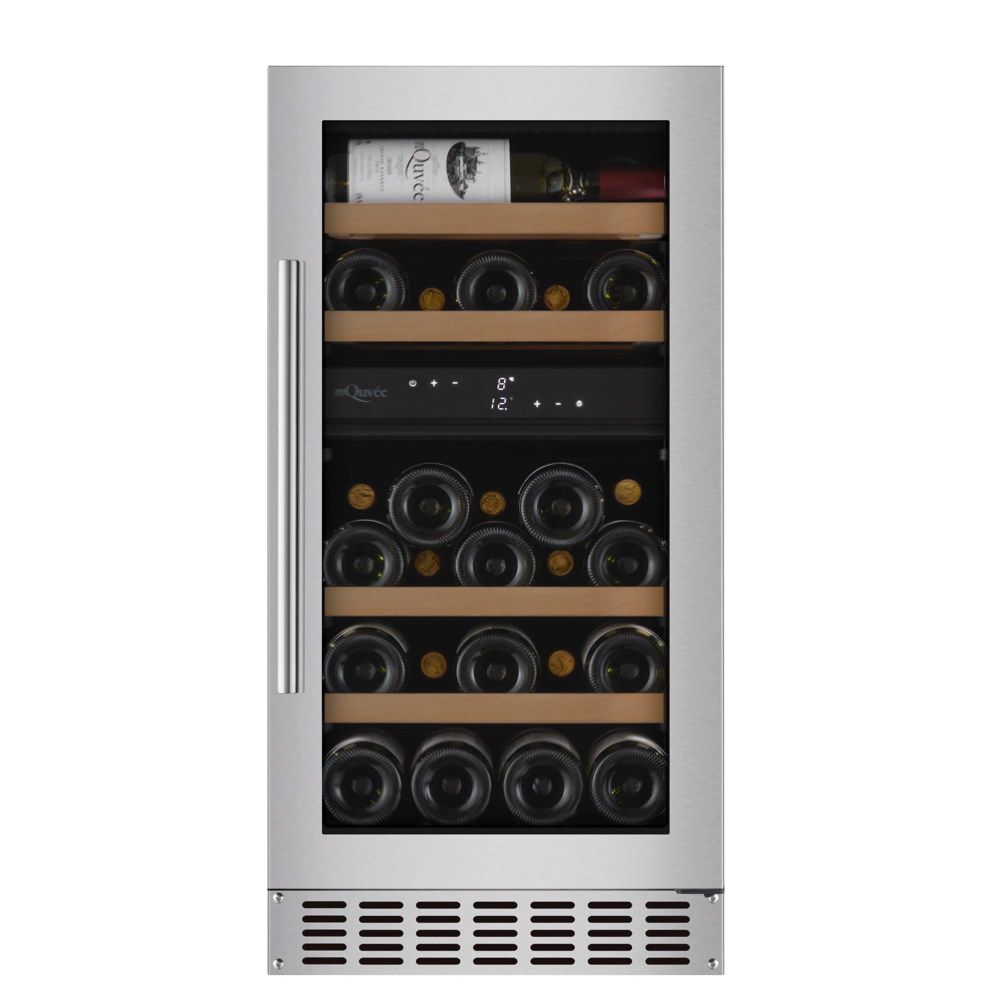 Weinkühlschrank 28 Flaschen mQuvée WineCave 700 40D Stainless