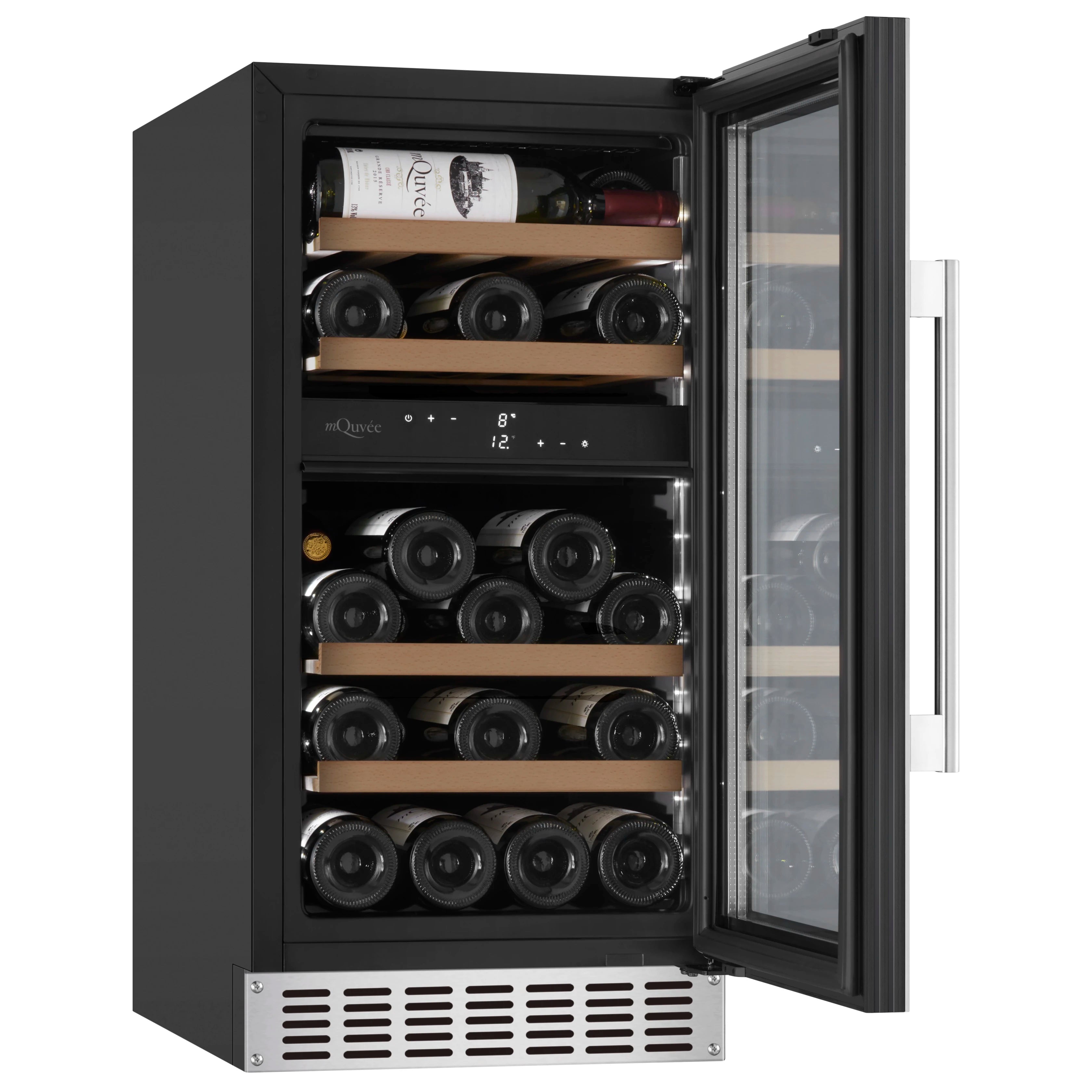 Wine refrigerator 28 bottles mQuvée WineCave 700 40D Stainless