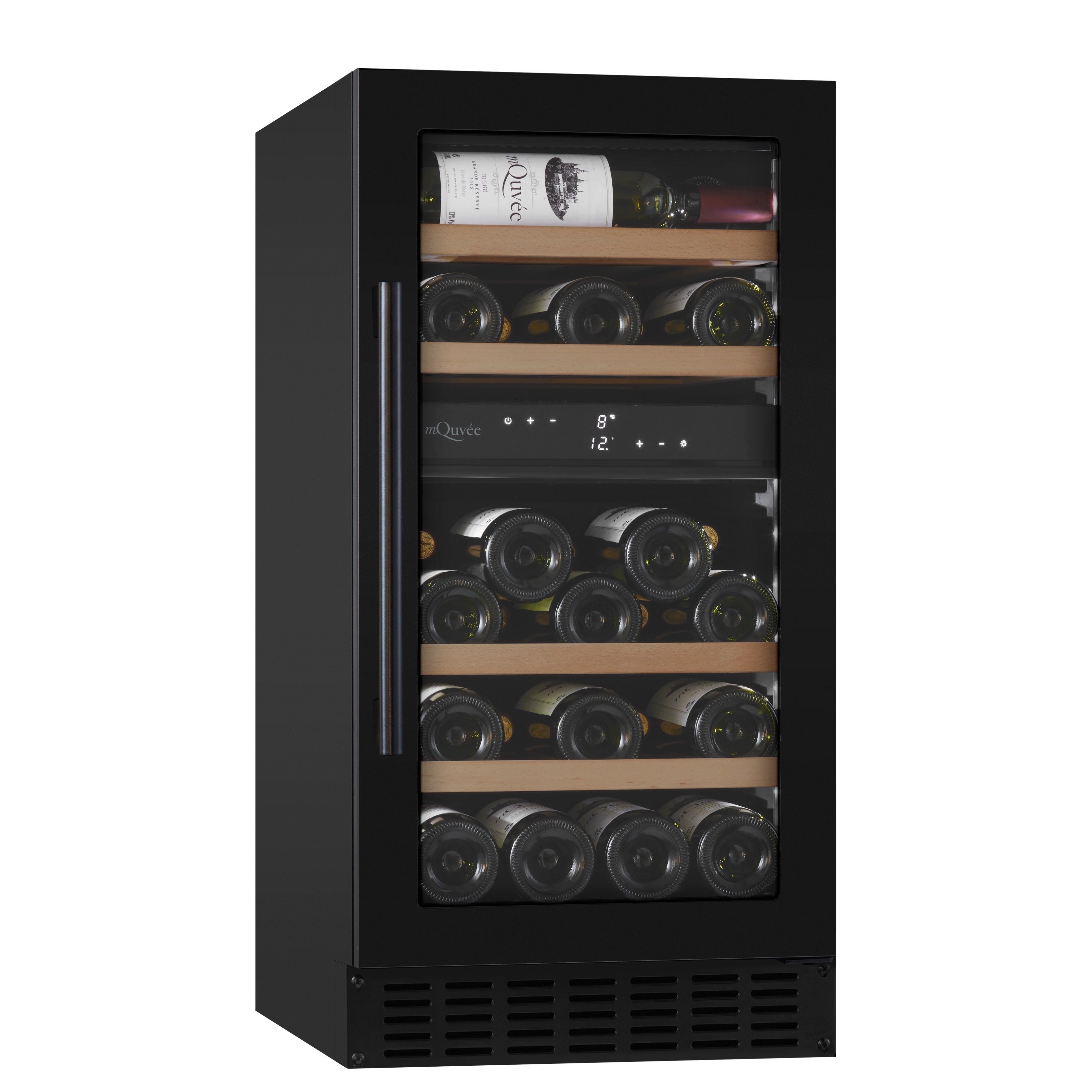 Weinkühlschrank 28 Flaschen mQuvée WineCave 700 40D Anthracite Black