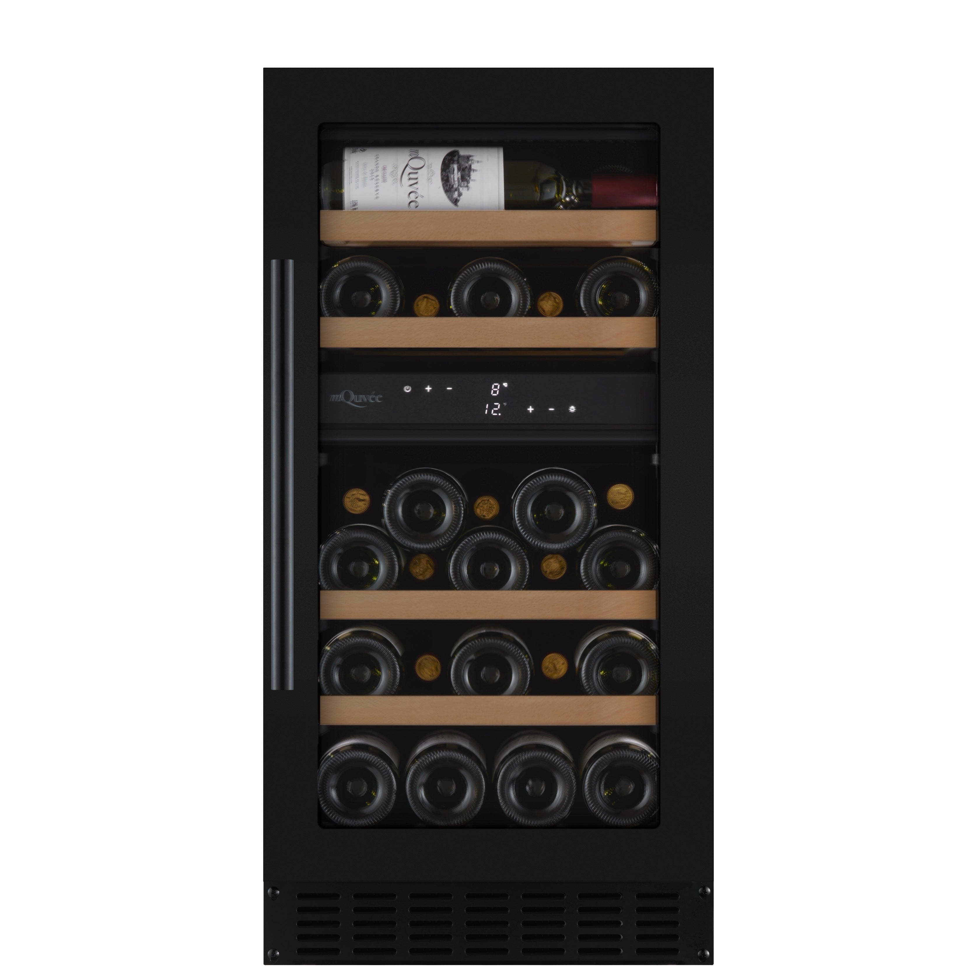 Weinkühlschrank 28 Flaschen mQuvée WineCave 700 40D Anthracite Black
