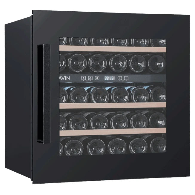 Wine Cooler 30 bottles Cavin Scandinavian Collection 60 Fullglass Black