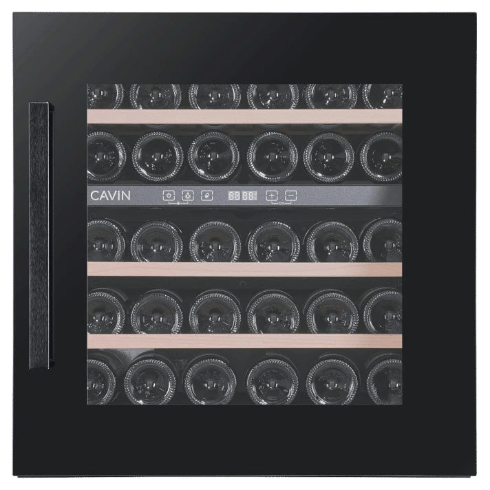 Wine Cooler 30 bottles Cavin Scandinavian Collection 60 Fullglass Black