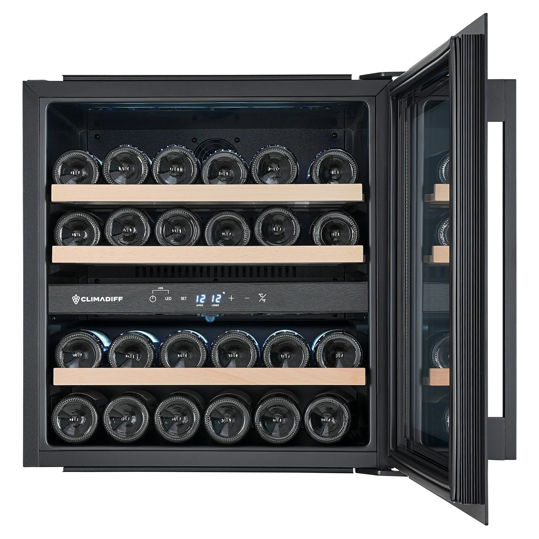 Built-in column Wine Cooler 36 bottles Climadiff CBI36DBM Dual-zone