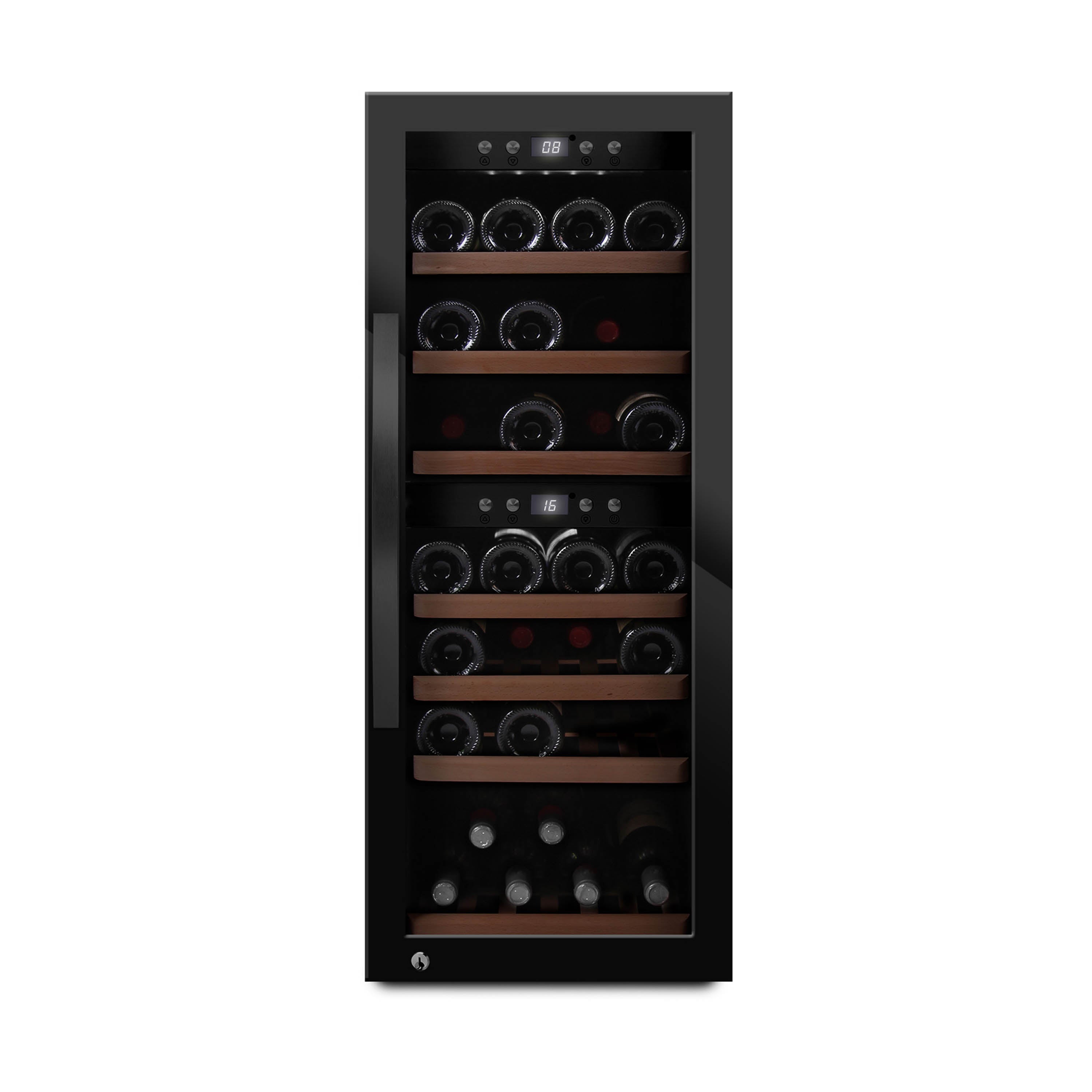 Weinkühlschrank 38 Flaschen WineExpert 38 Fullglass Black