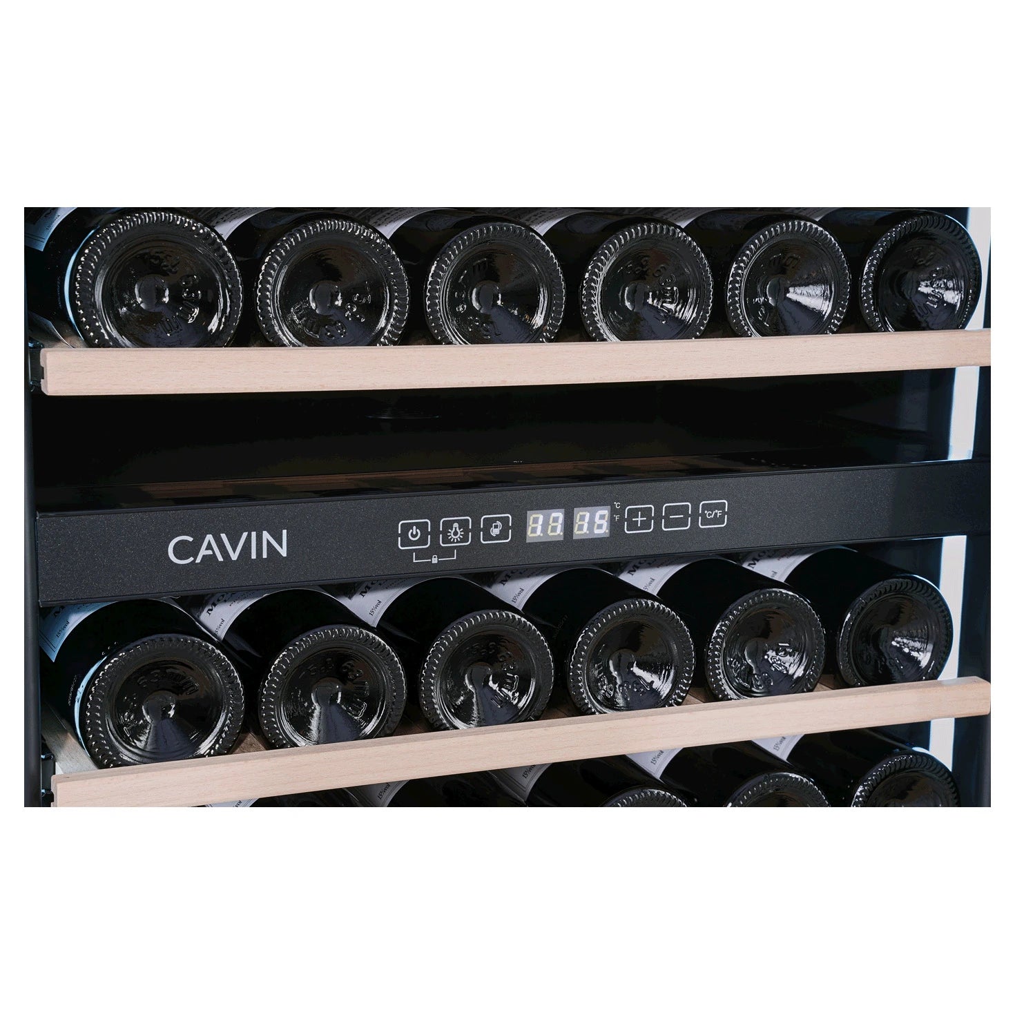Wine Cooler 42 bottles Cavin Scandinavian Collection 90 Fullglass Black