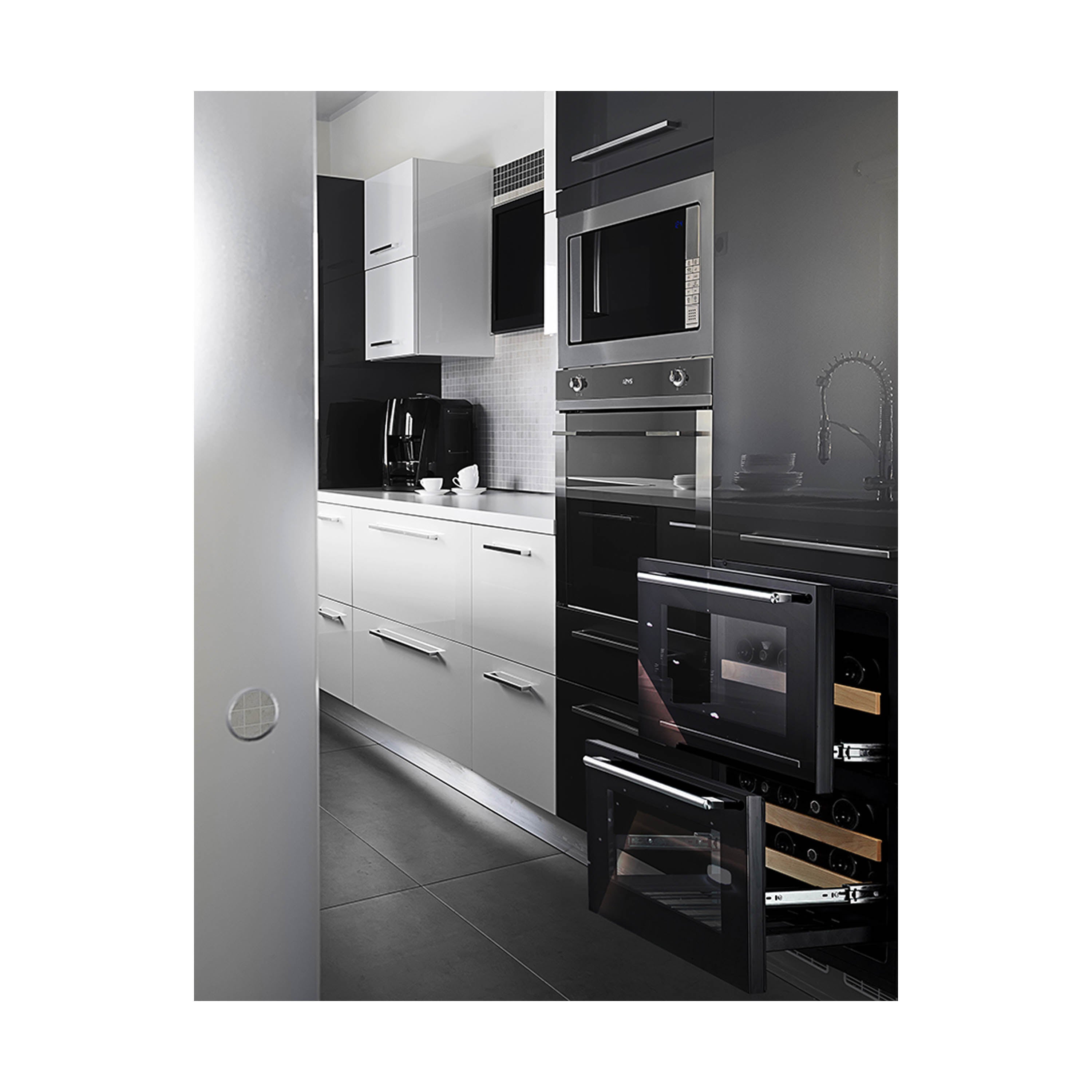 Weinkühlschrank 45 Flaschen WineCave 60DD Fullglass Black