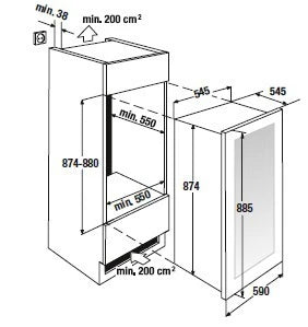 Weinkühlschrank 52 Flaschen Küppersbusch FWK2800.0S