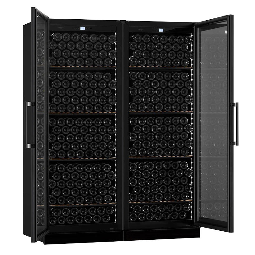 Weinlimaschrank 546 Flaschen mQuvée Velvet 220 Glass Double Door