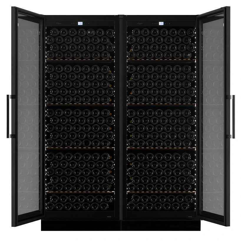 Weinlimaschrank 546 Flaschen mQuvée Velvet 220 Glass Double Door