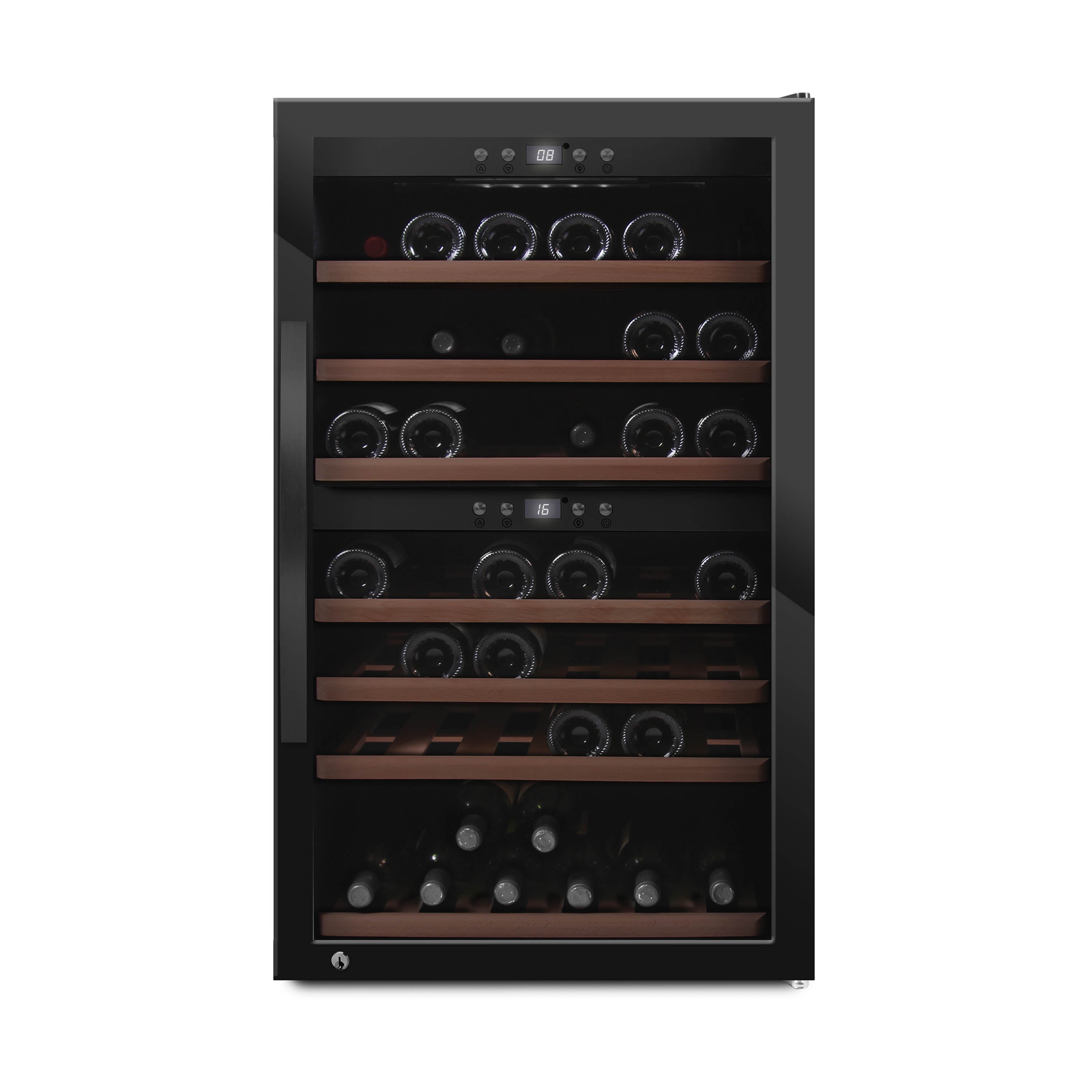 Weinkühlschrank 66 Flaschen WineExpert 66 Fullglass Black
