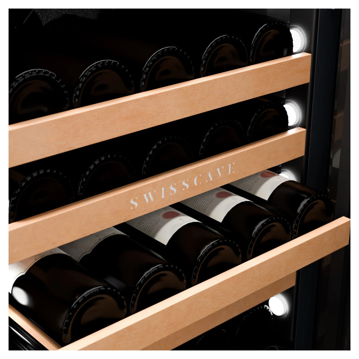 Wine Cooler 68 bottles Swisscave WLB-320DF-BLACK