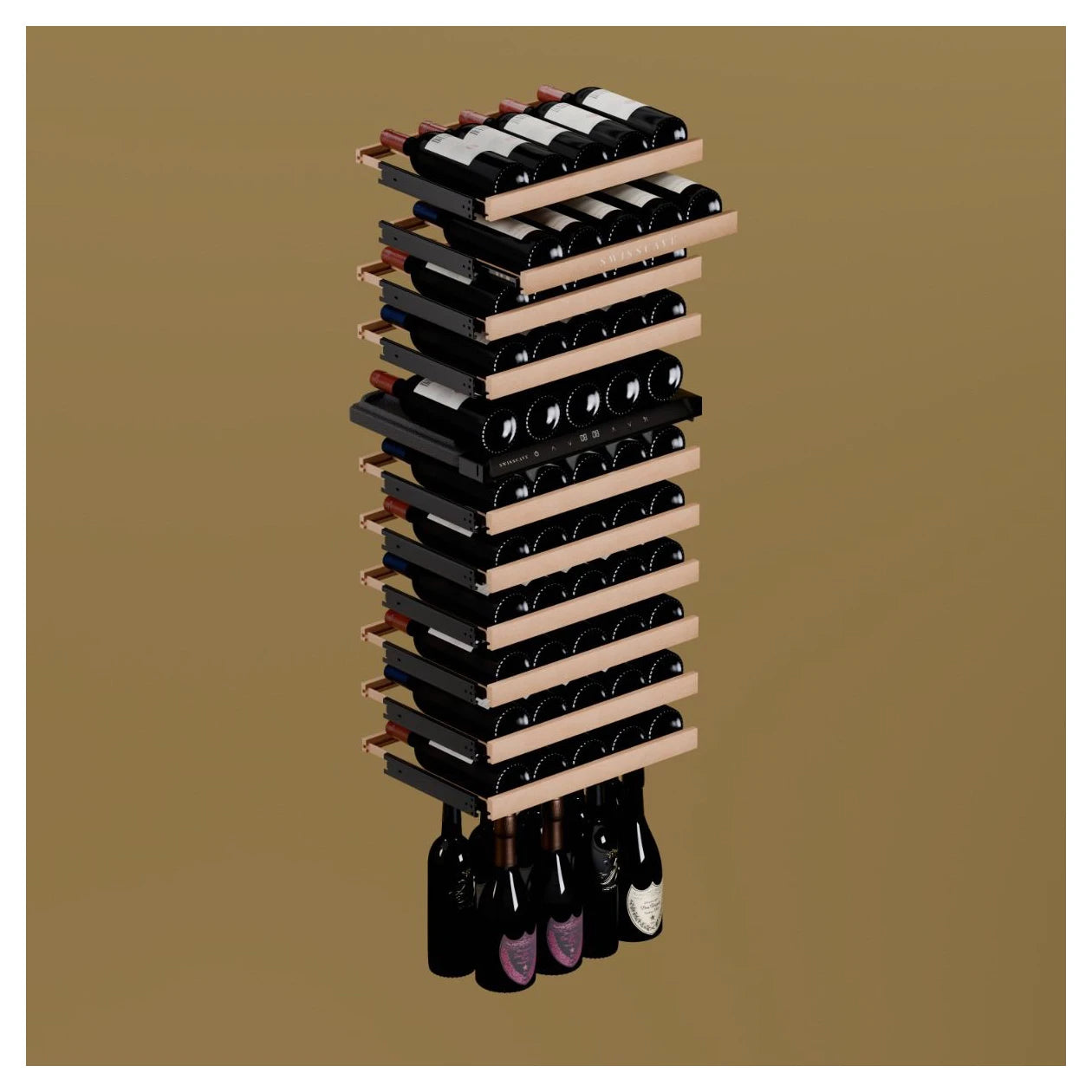 Wine Cooler 68 bottles Swisscave WLB-320DF-BLACK