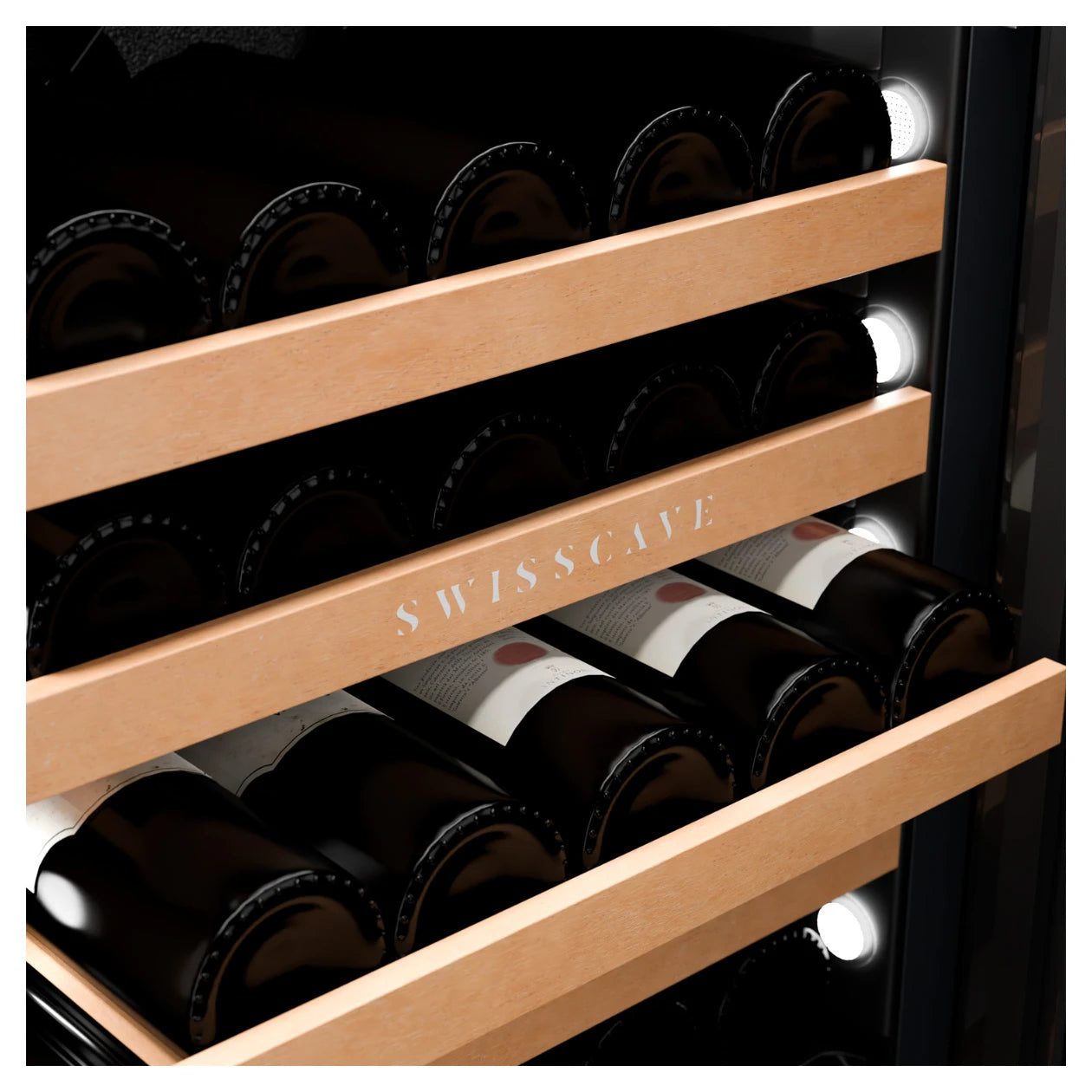 Wine Cooler 68 bottles Swisscave WLB-320DF-WHITE