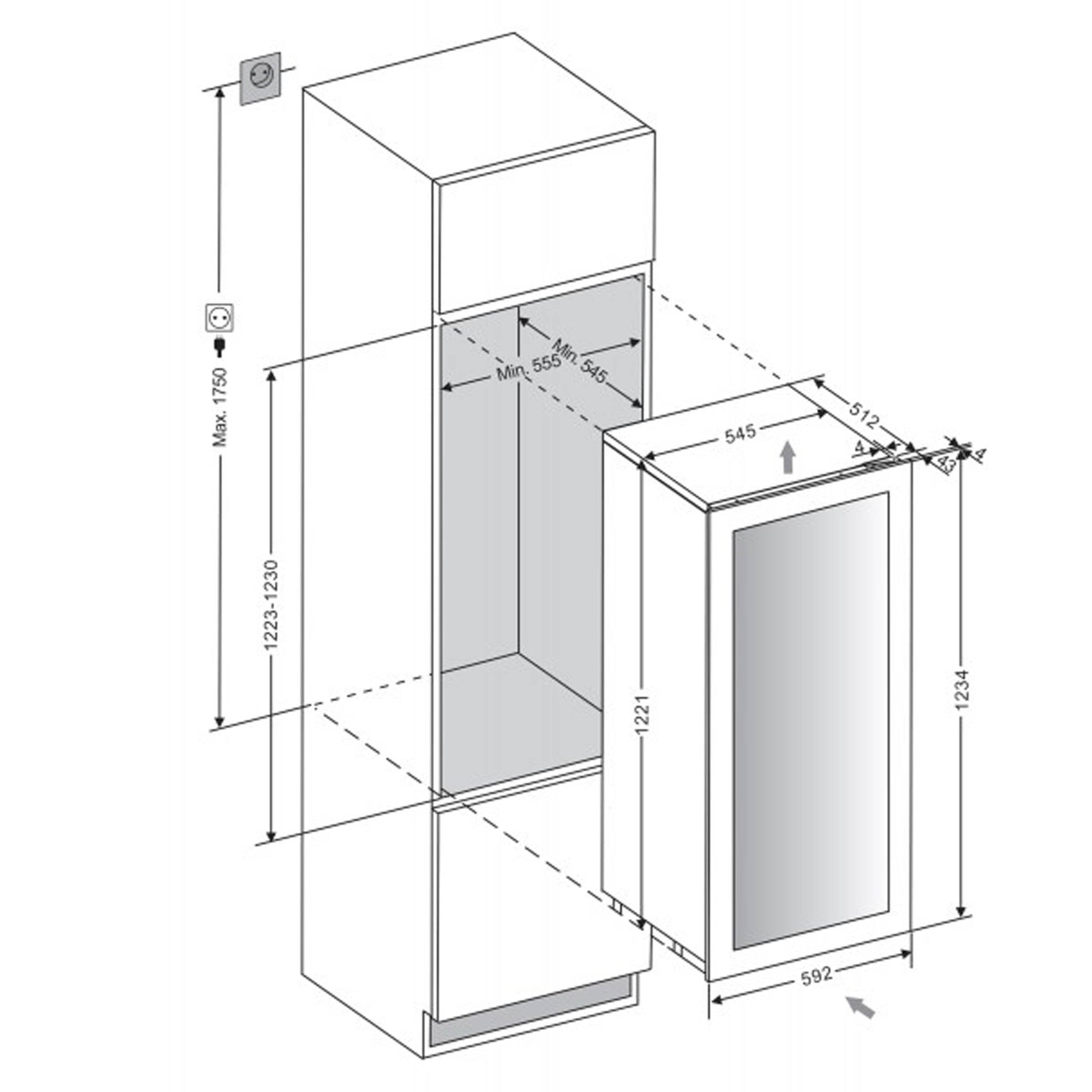 Weinkühlschrank 70 Flaschen WineKeeper 70D Stainless