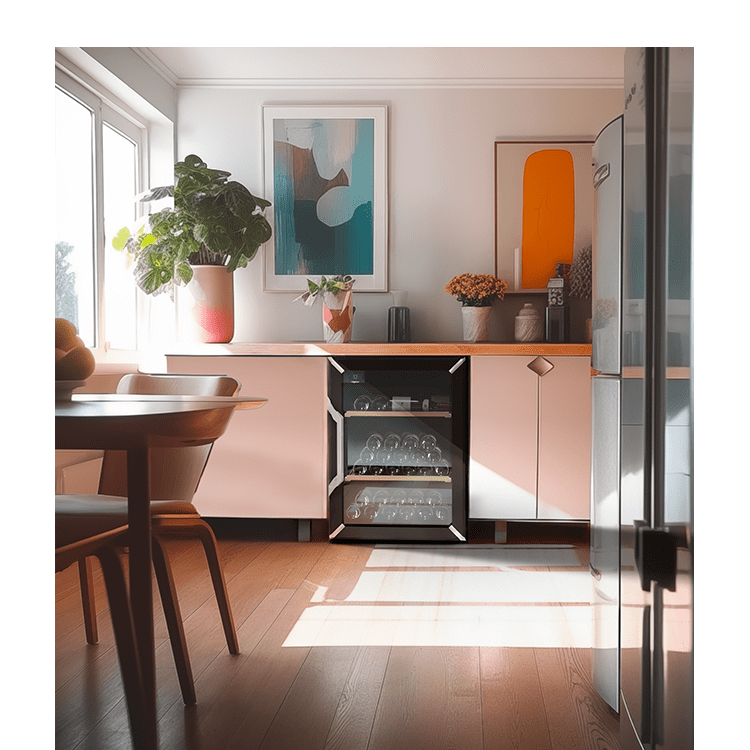 Weinkühlschrank 50 Flaschen Goguette Schwarz