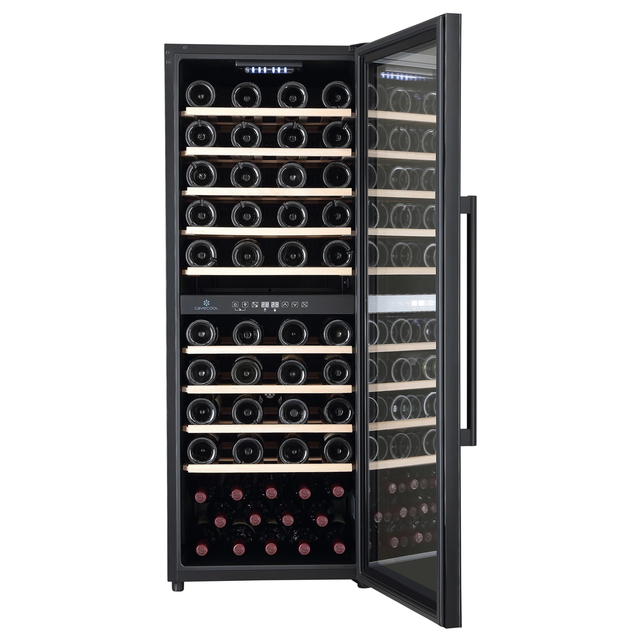 Wine Cooler 77 bottles Cavecool Raw Zircon CC201DB