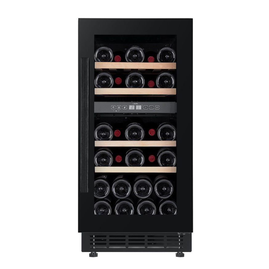 Weinkühlschrank 28 Flaschen Arctic Collection 40D Fullglass Black