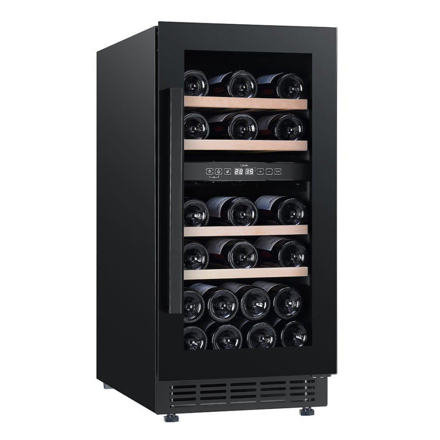 Weinkühlschrank 28 Flaschen Arctic Collection 40D Fullglass Black