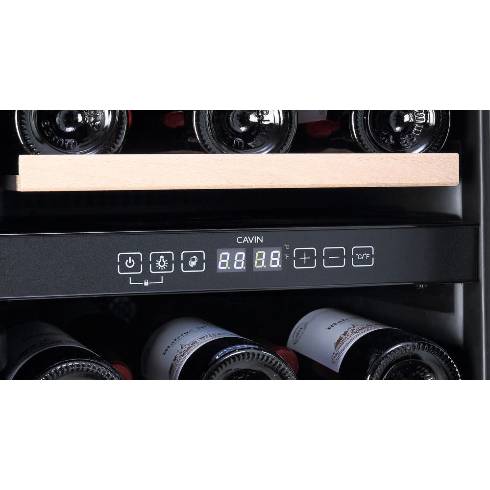 Weinkühlschrank 28 Flaschen Arctic Collection 40D Fullglass Black