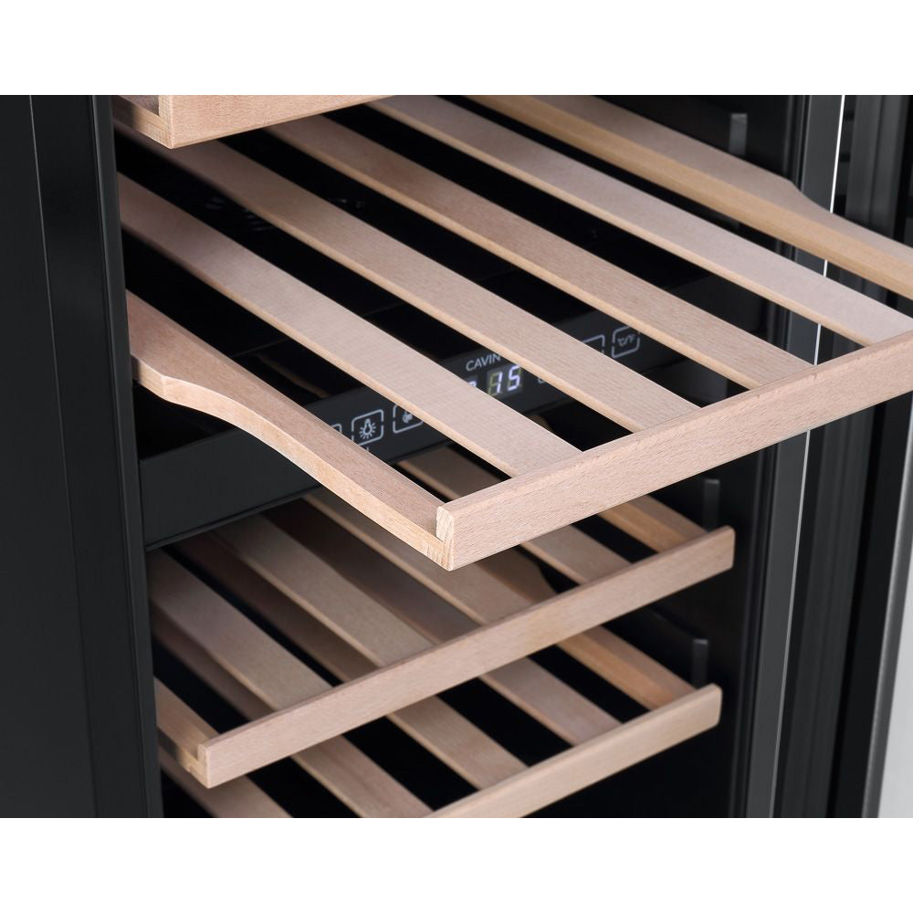 Weinkühlschrank 28 Flaschen Arctic Collection 40D Fullglass Black