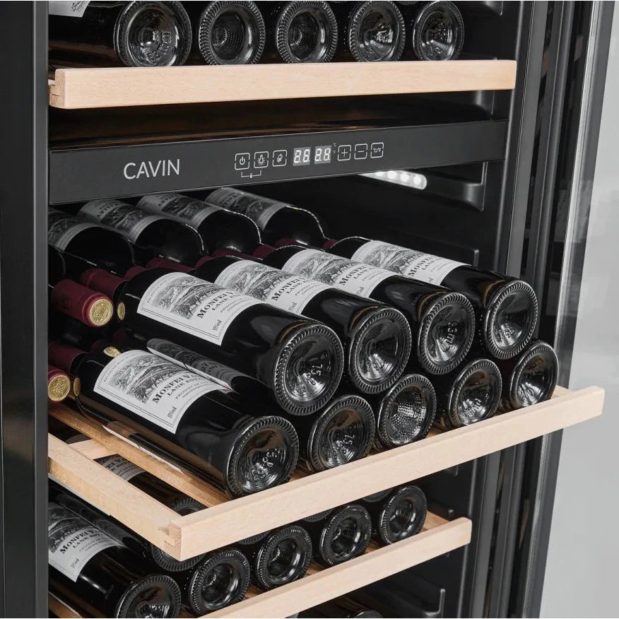 Wine Cooler 151 bottles Cavin Arctic Collection 151D Fullglass black