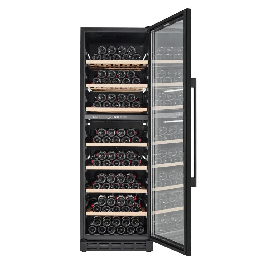 Wine Cooler 151 bottles Cavin Arctic Collection 151D Fullglass black