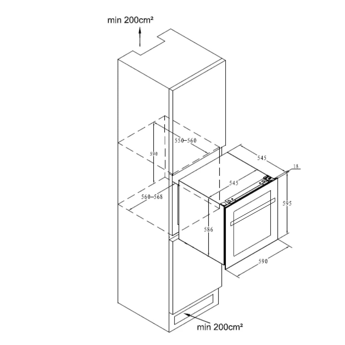 Wine Cooler 36 bottles La Sommelière LSBI36BDZ