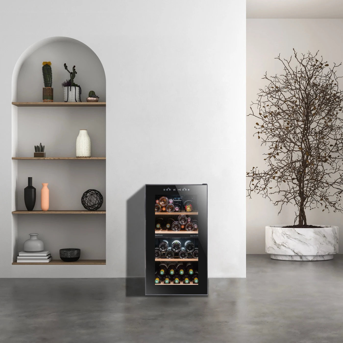 Weinkühlschrank 50 Flaschen La Sommelière LS51.2ZBLACK