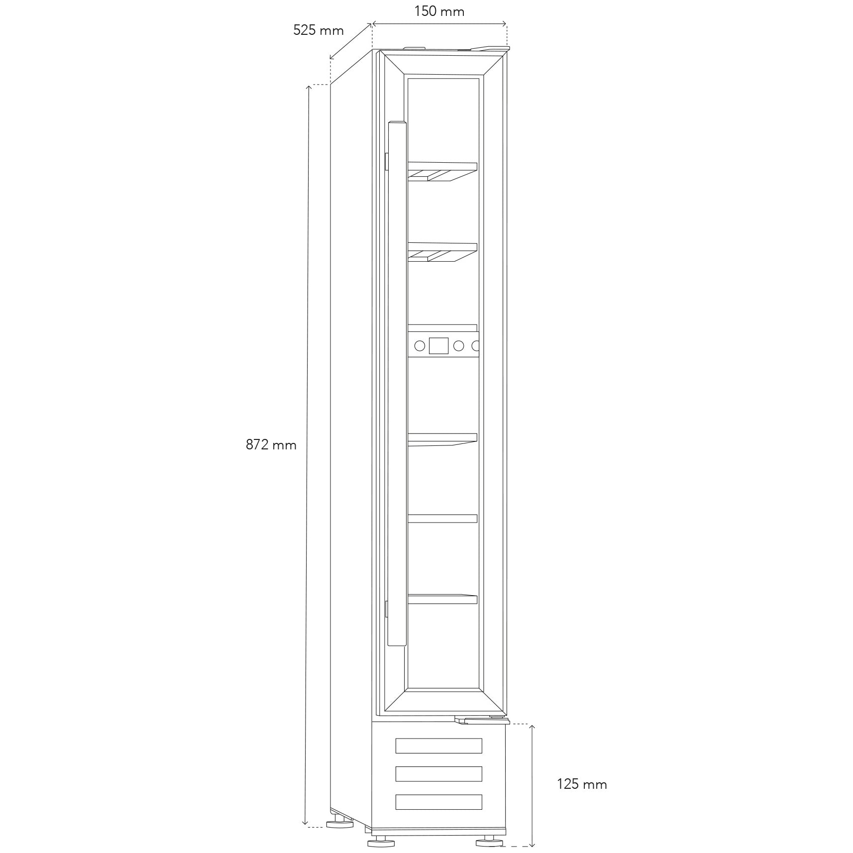 Weinkühlschrank 7 Flaschen CAVSE7