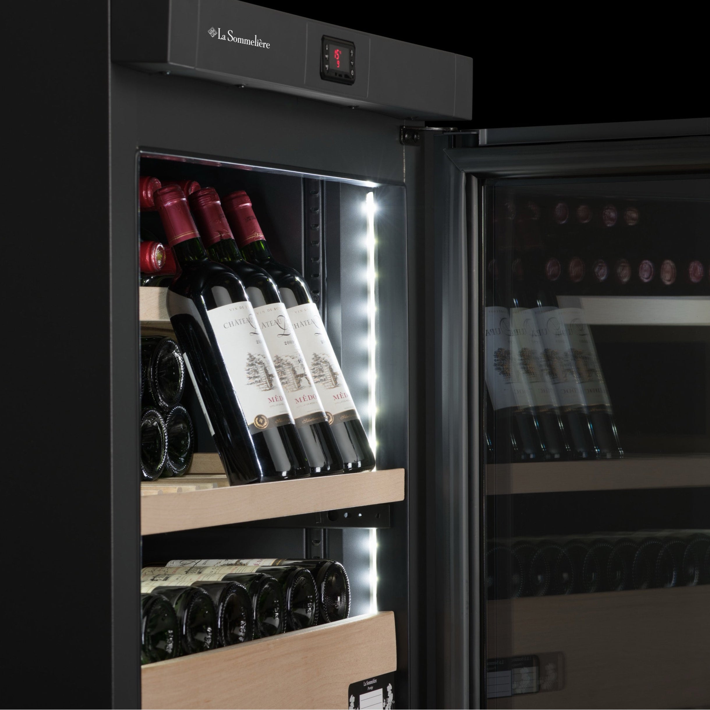 Weinkühlschrank 325 Flaschen La Sommelière VIP330VBLACK