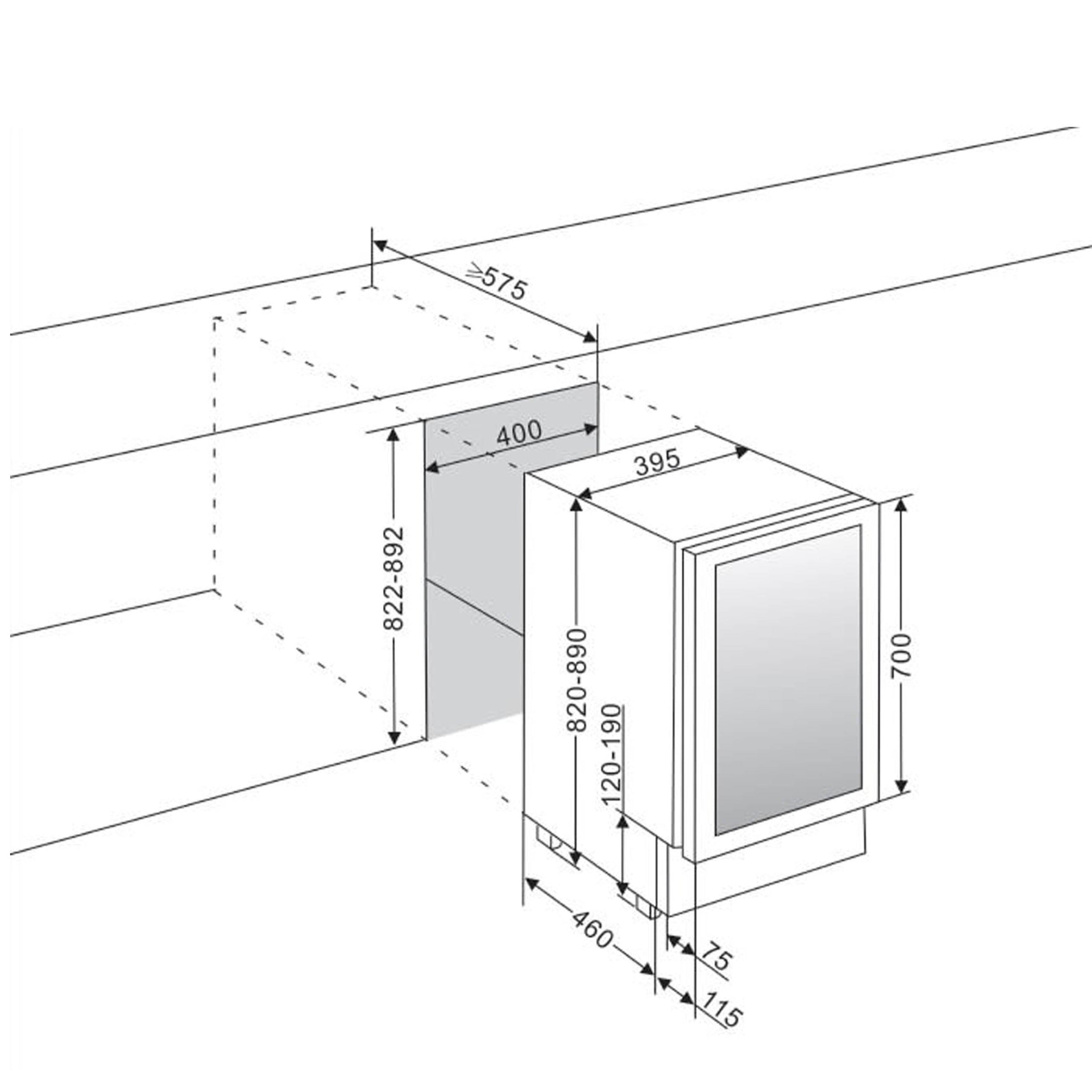 Weinkühlschrank 28 Flaschen WineCave 700 40D Modern