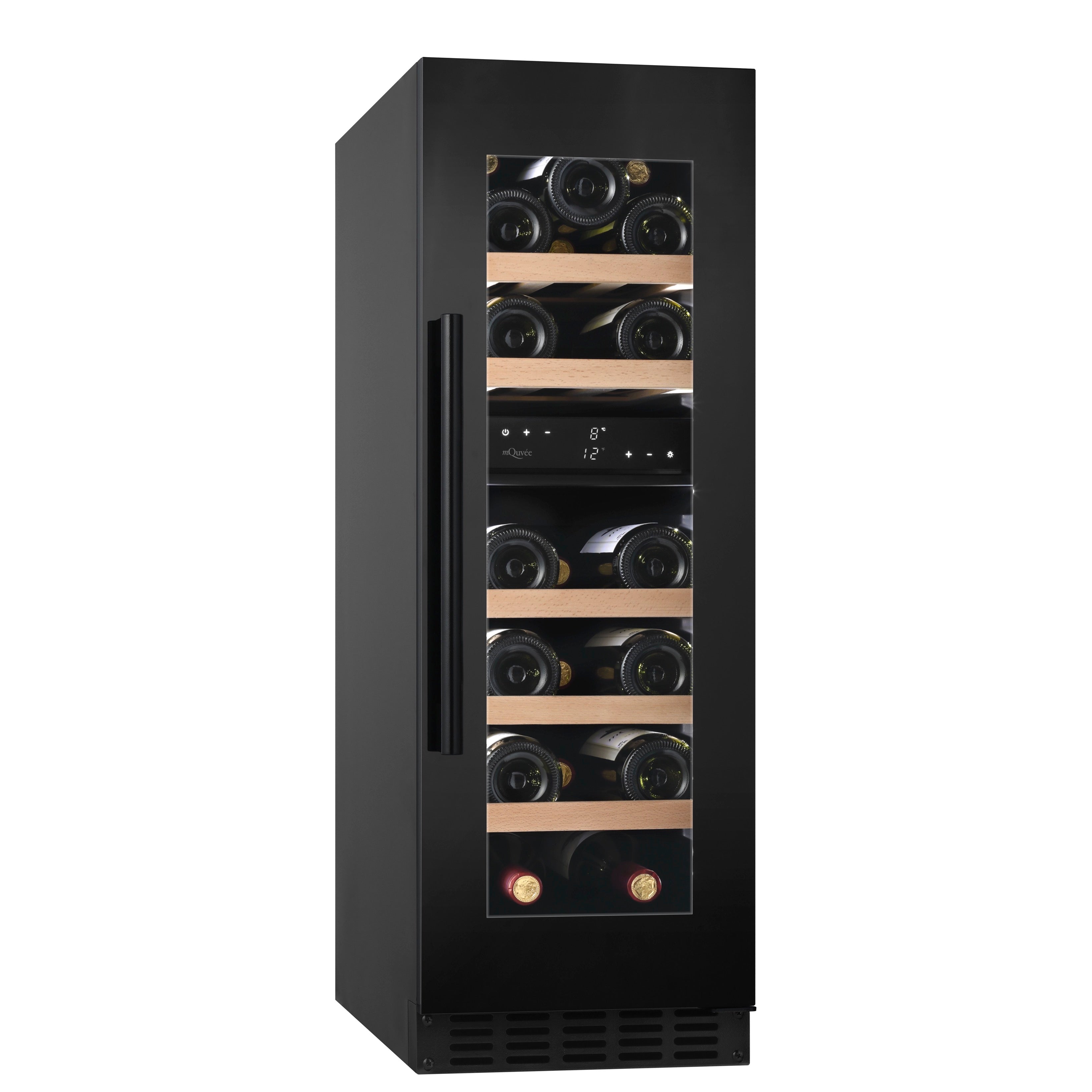 Weinkühlschrank 19 Flaschen WineCave 800 30D Fullglass Black