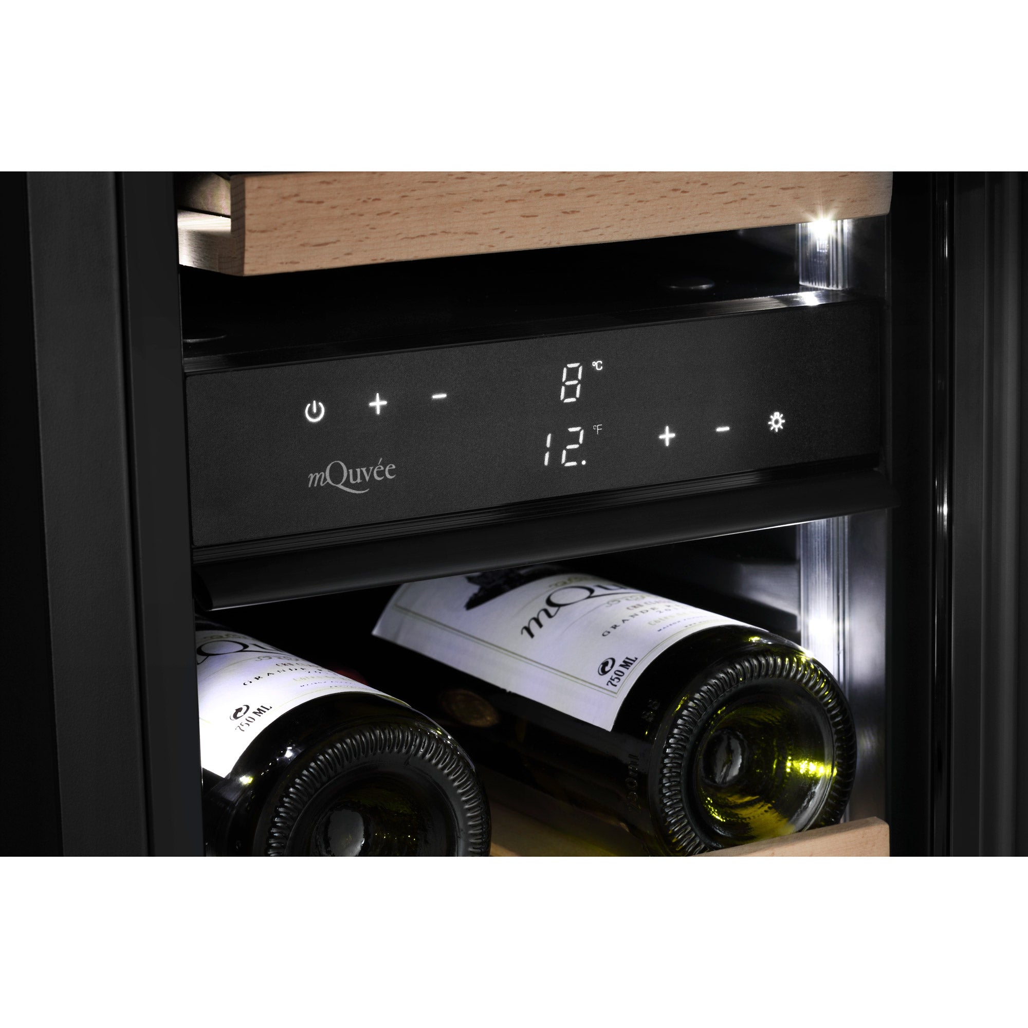 Weinkühlschrank 19 Flaschen WineCave 800 30D Fullglass Black