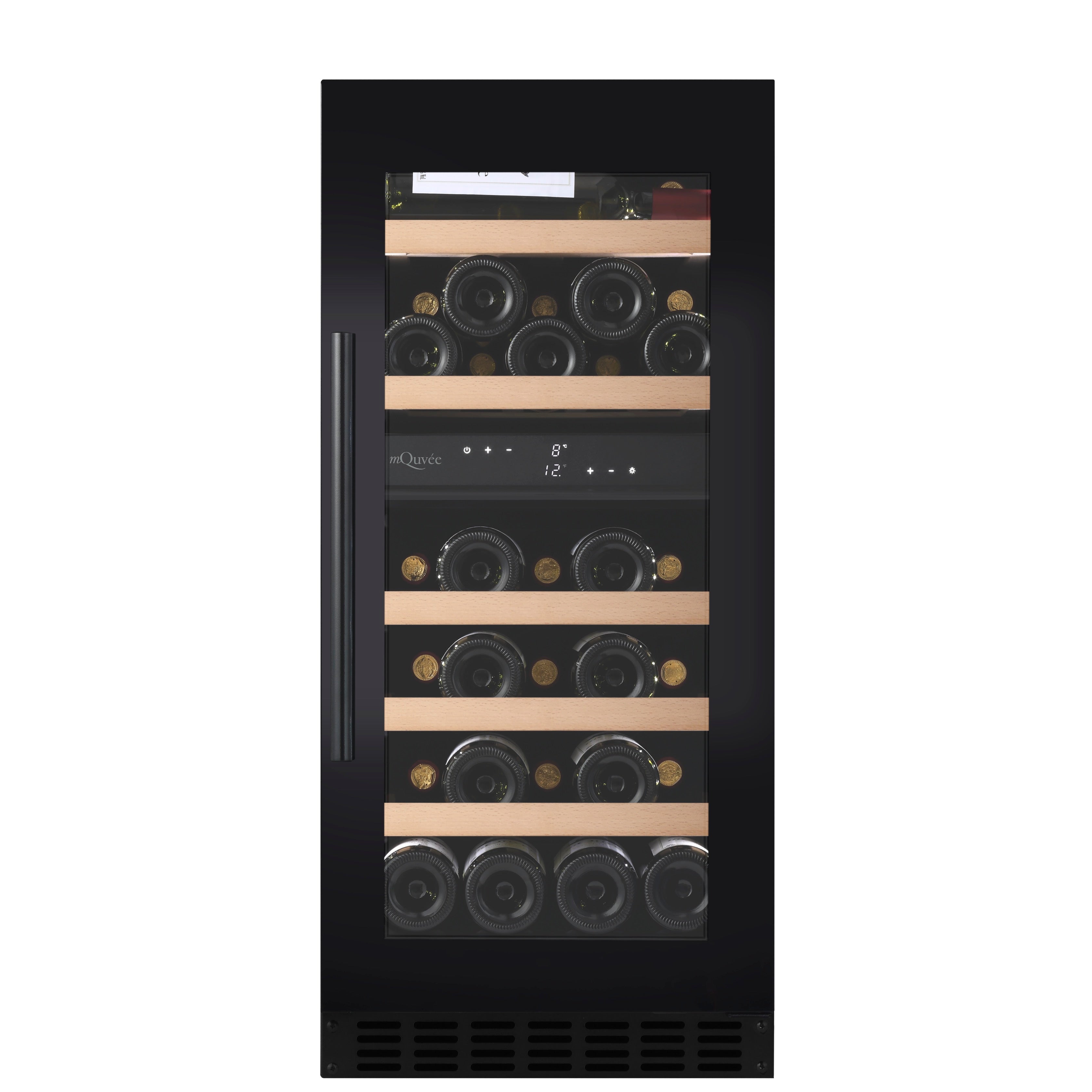 Weinkühlschrank 34 Flaschen WineCave 800 40D Fullglass Black