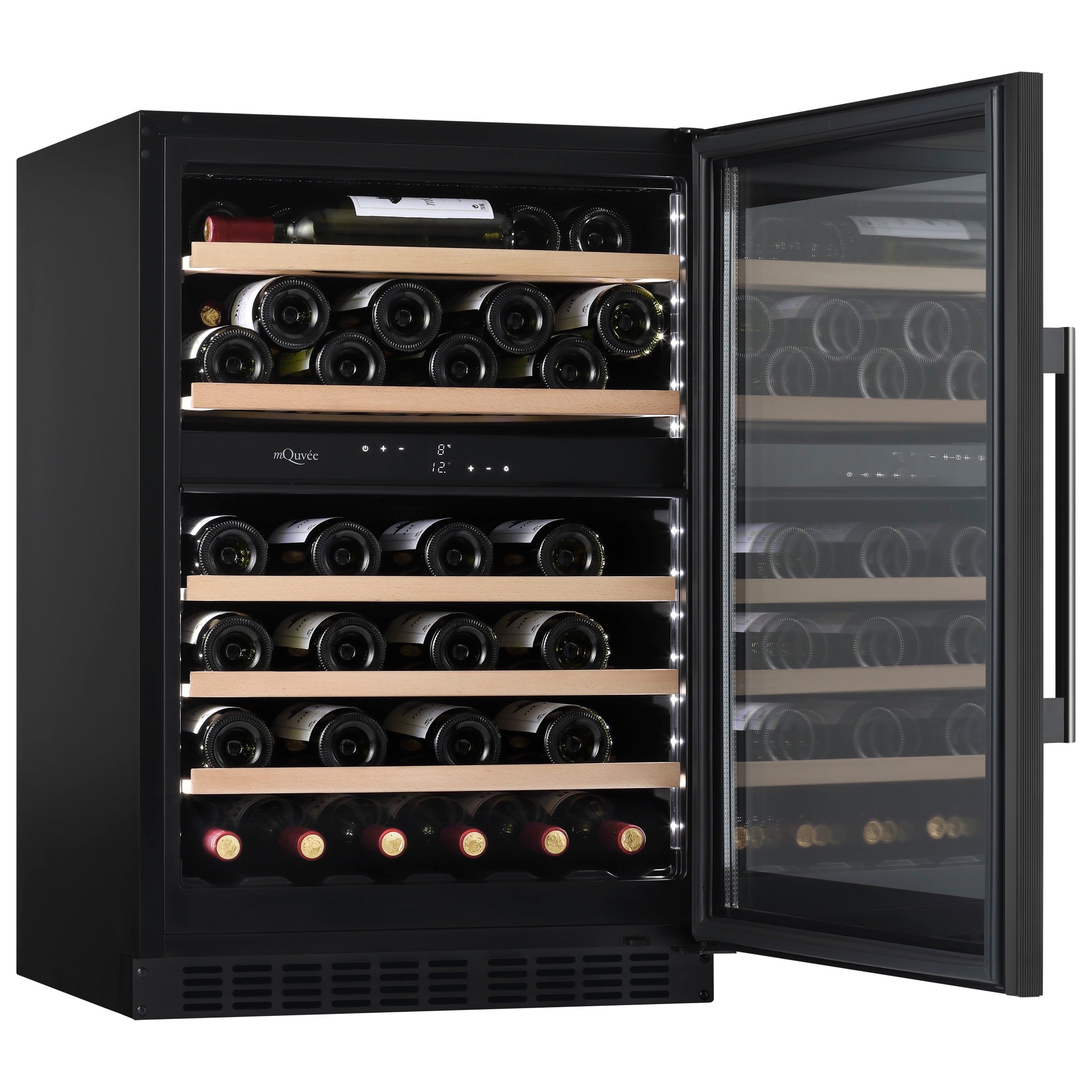 Weinkühlschrank 53 Flaschen WineCave 800 60D Fullglass Black