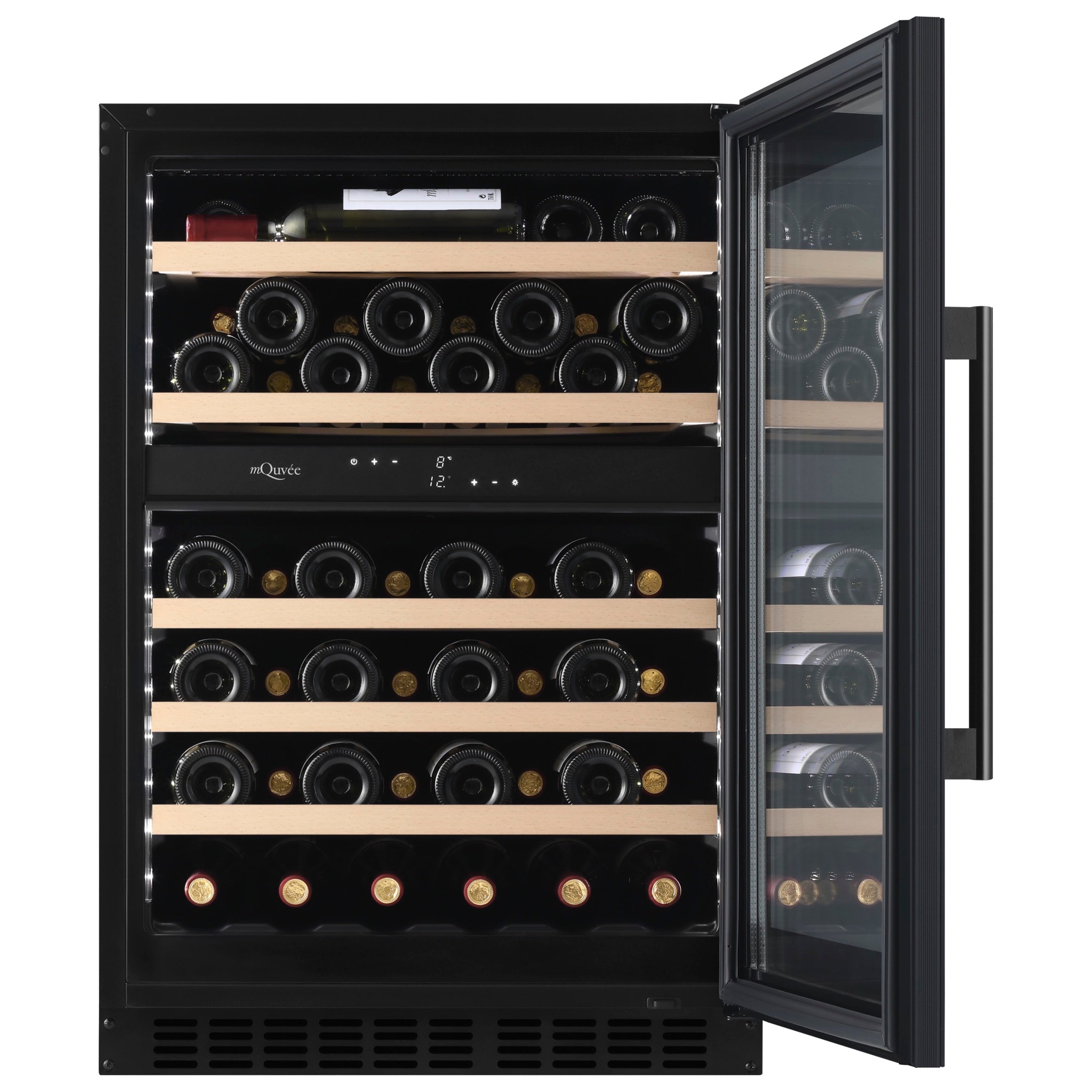 Weinkühlschrank 53 Flaschen WineCave 800 60D Fullglass Black