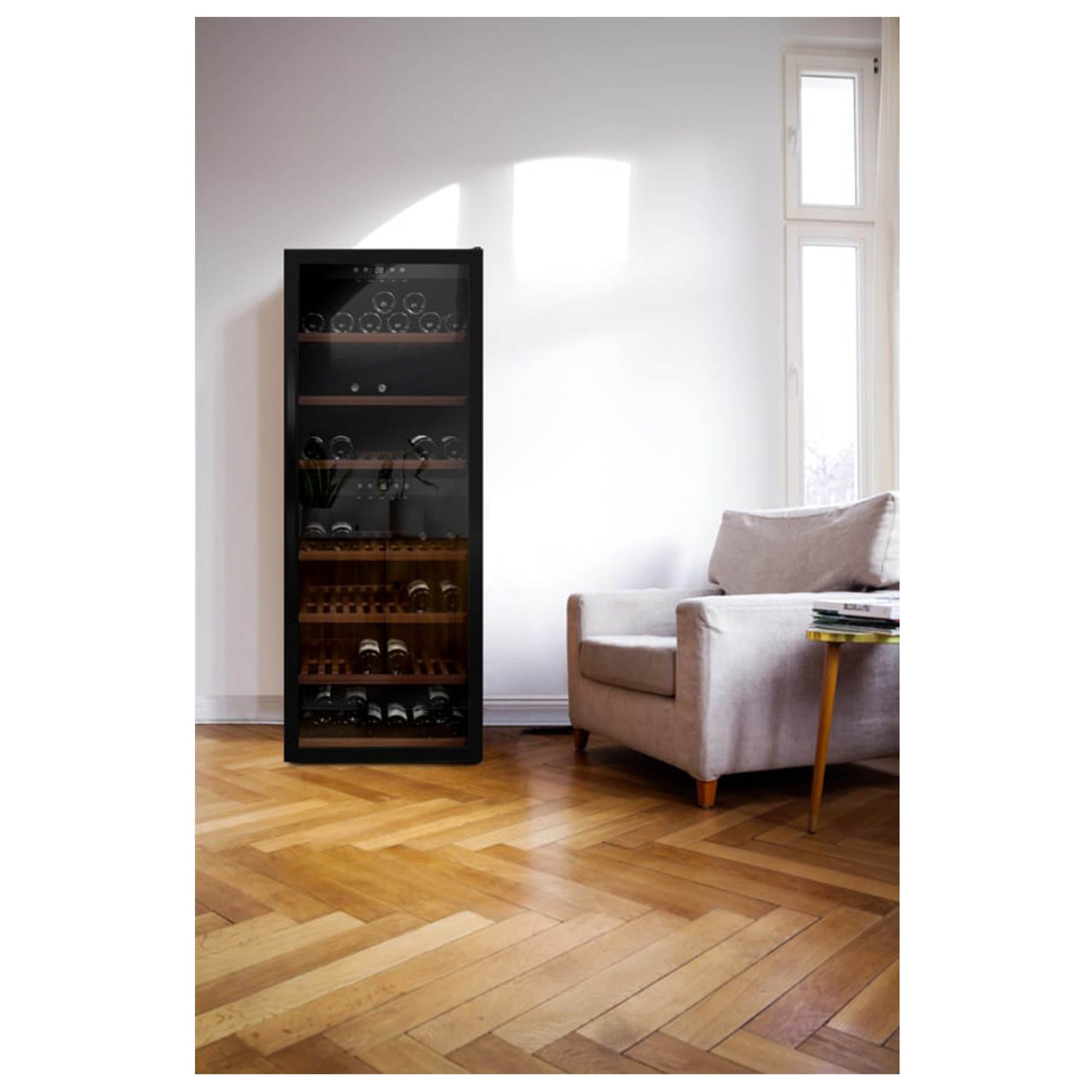 Weinkühlschrank 126 Flaschen WineExpert 126 Fullglass Black