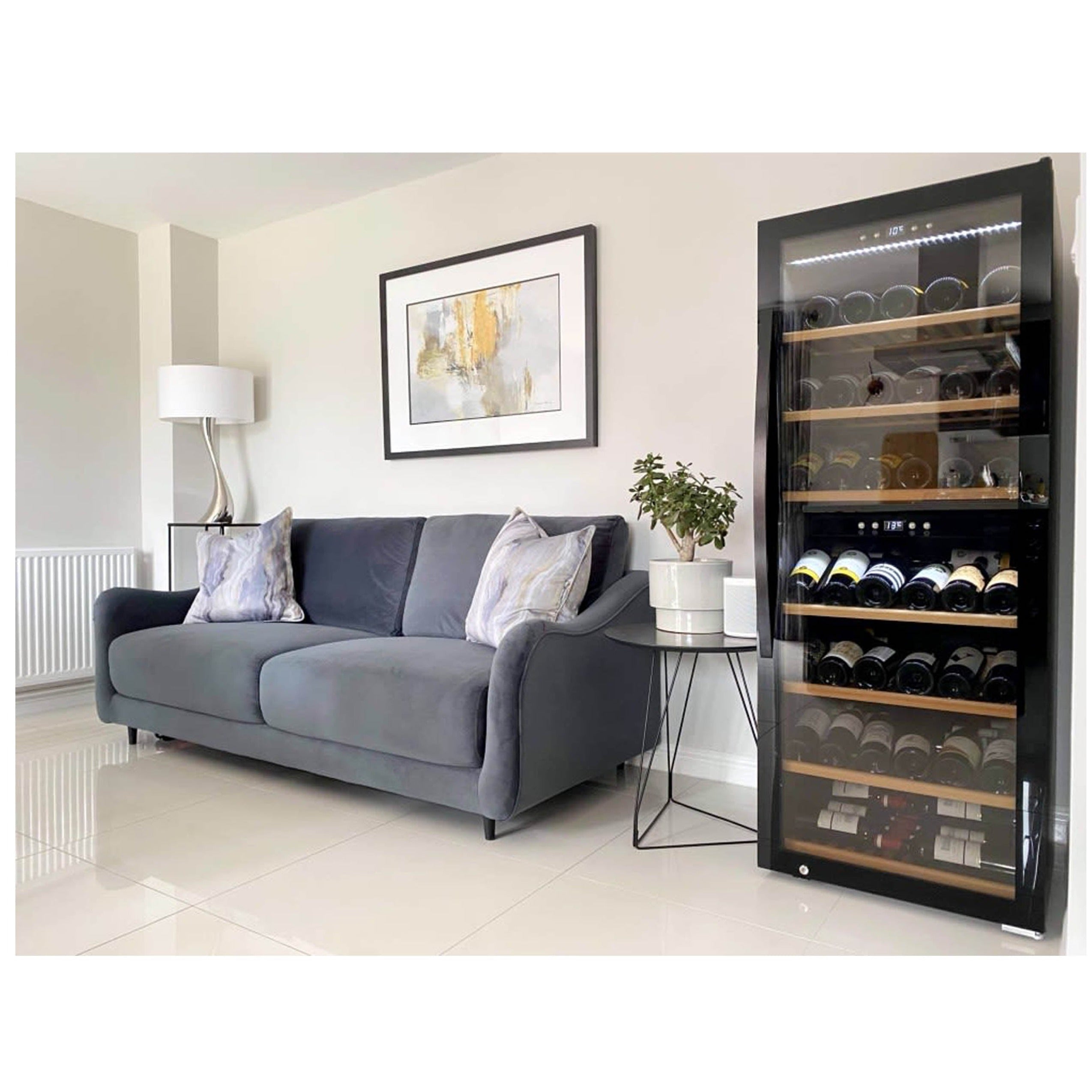 Weinkühlschrank 126 Flaschen WineExpert 126 Fullglass Black