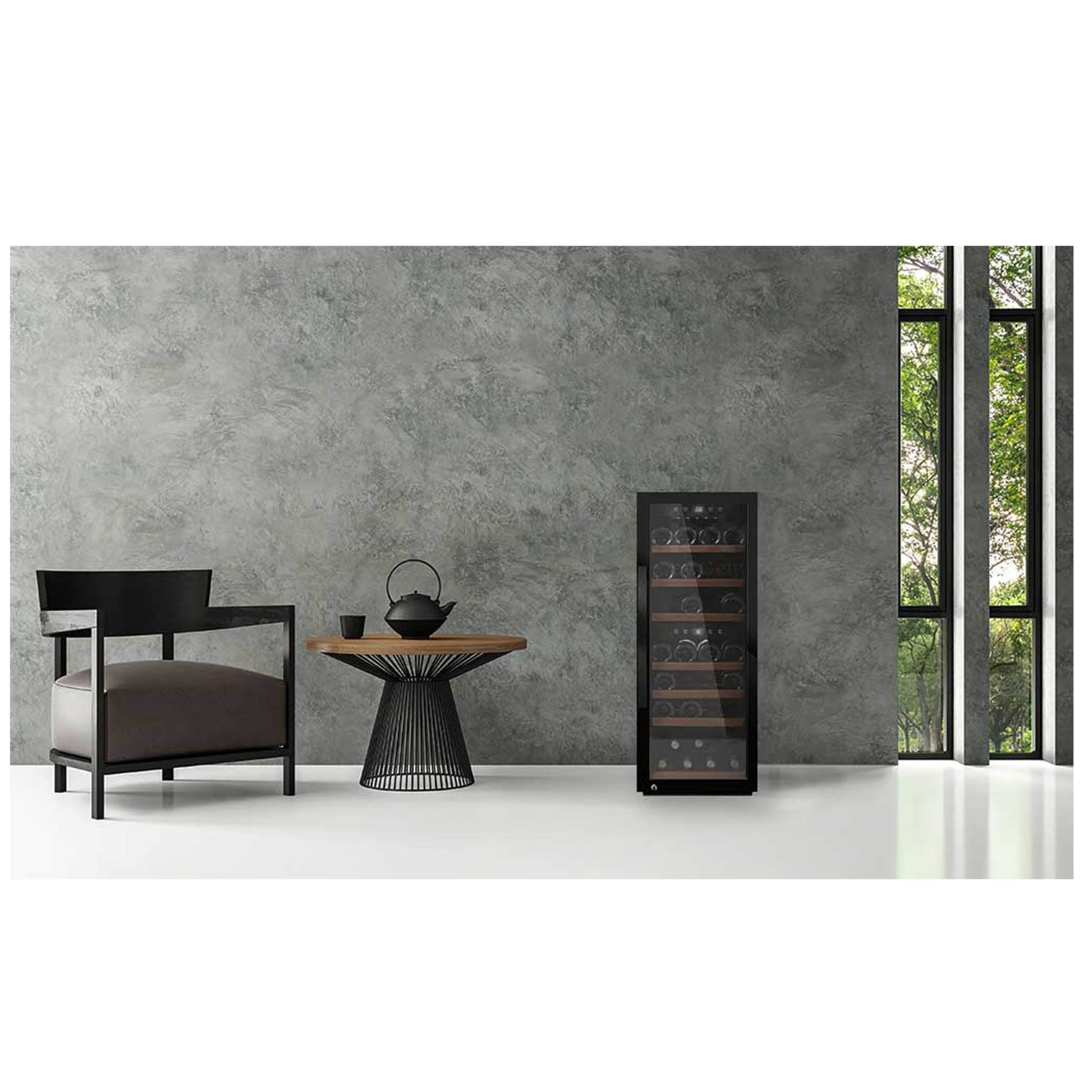 Weinkühlschrank 38 Flaschen WineExpert 38 Fullglass Black