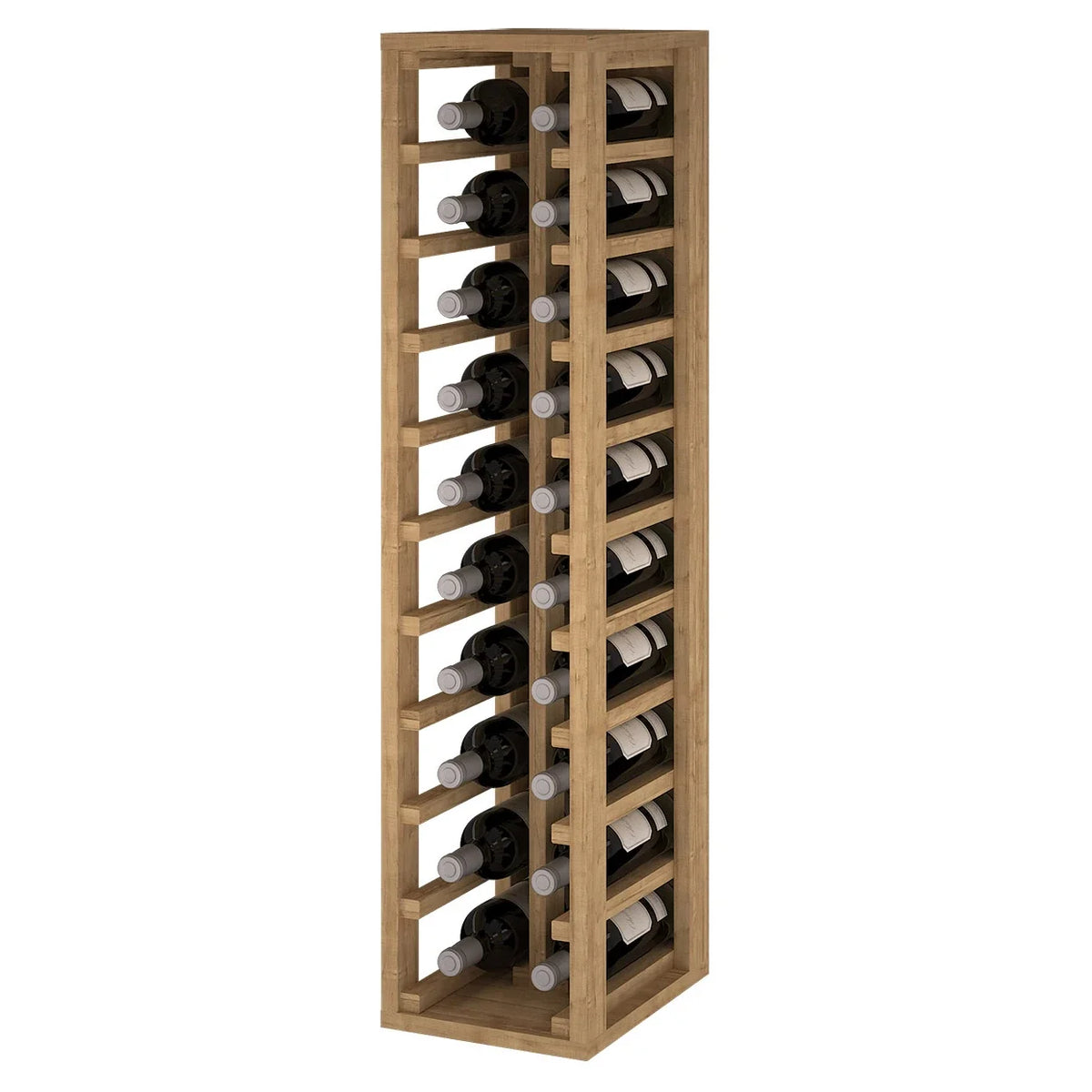 Wine rack for 20 bottles Expovinalia Canedo Godello 2032 – Pine with light oak finish – view 3 – EX2032