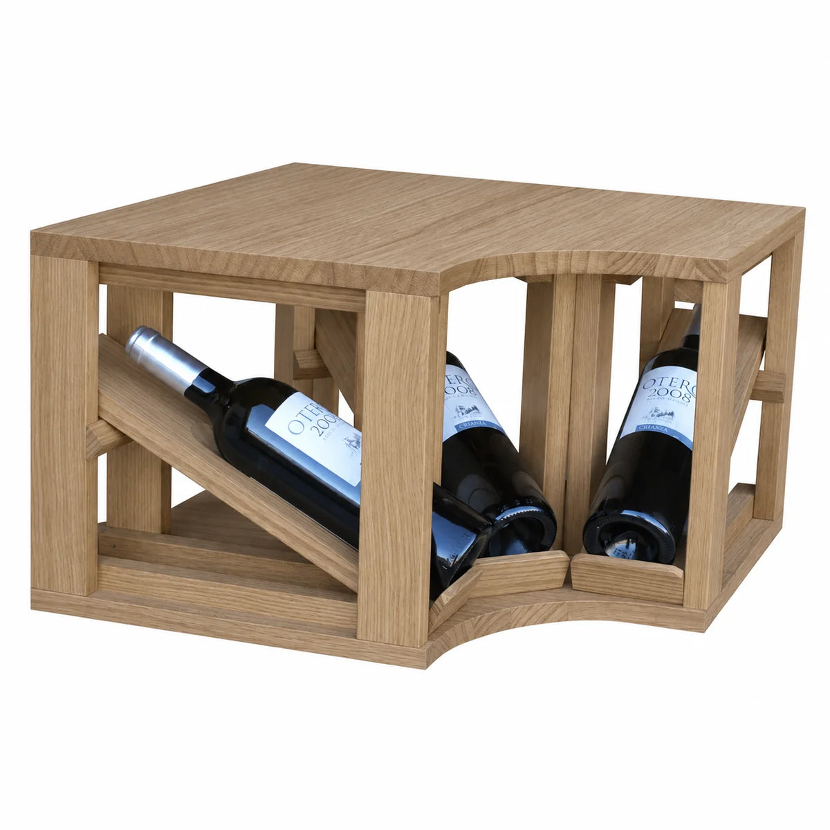 Wine rack for 3 bottles Expovinalia Villafranca Godello 2195 – Natural oak – ER2195