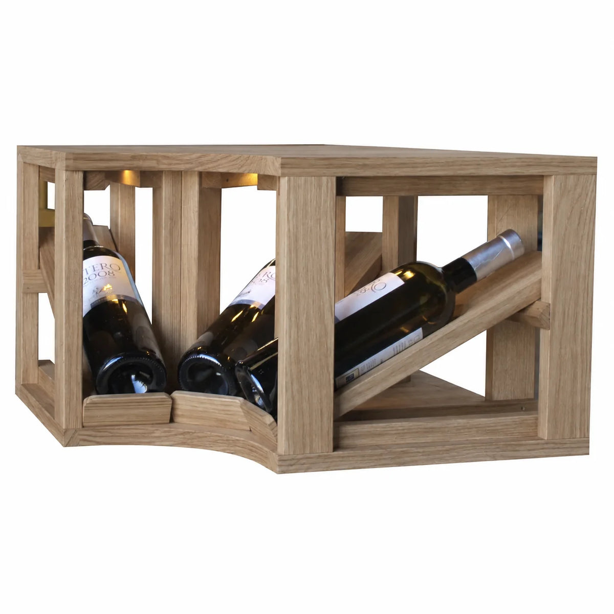 Wine rack for 3 bottles Expovinalia Villafranca Godello 2196 – Natural oak – ER2196