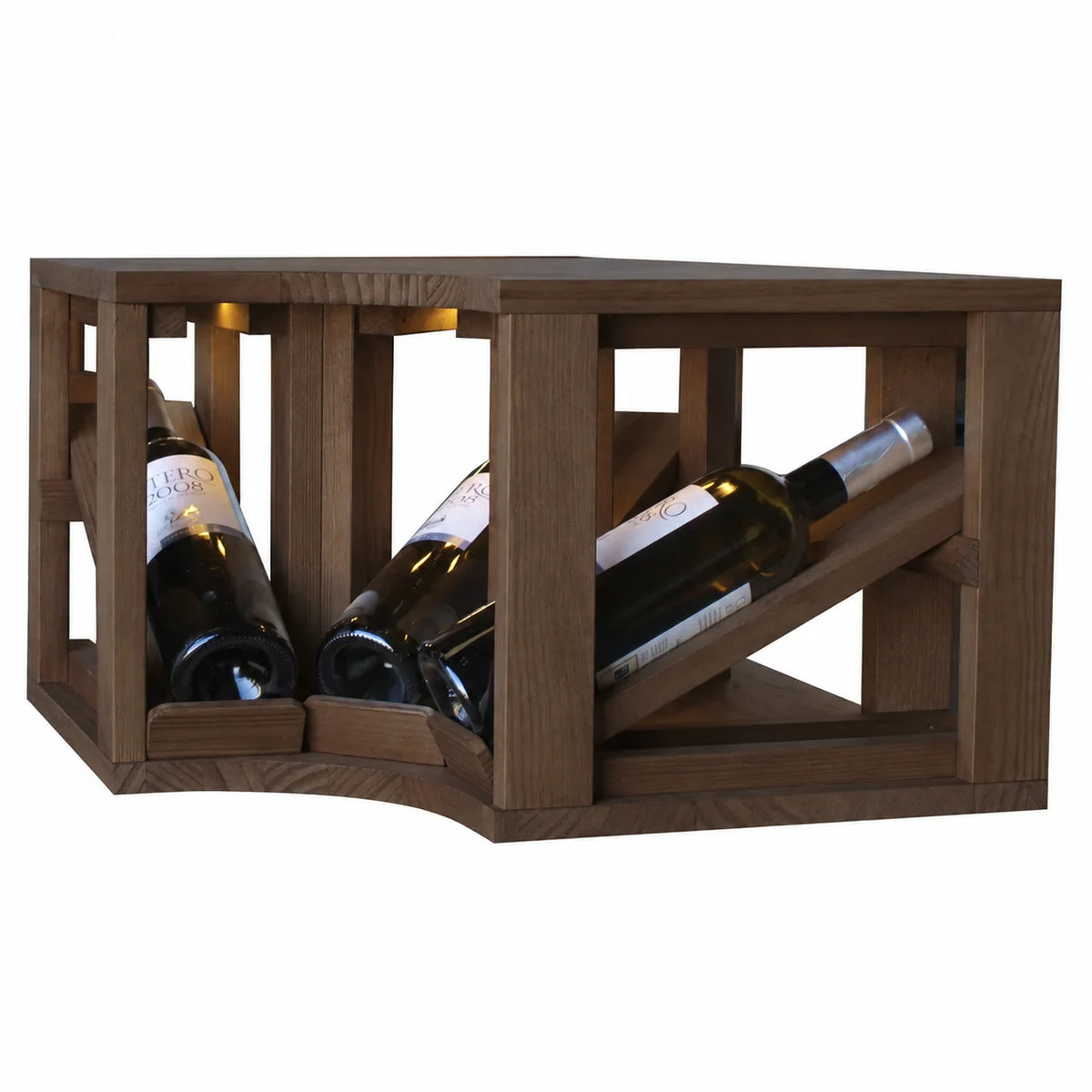 Wine rack for 3 bottles Expovinalia Villafranca Godello 2196 – Dark pine – HX2196