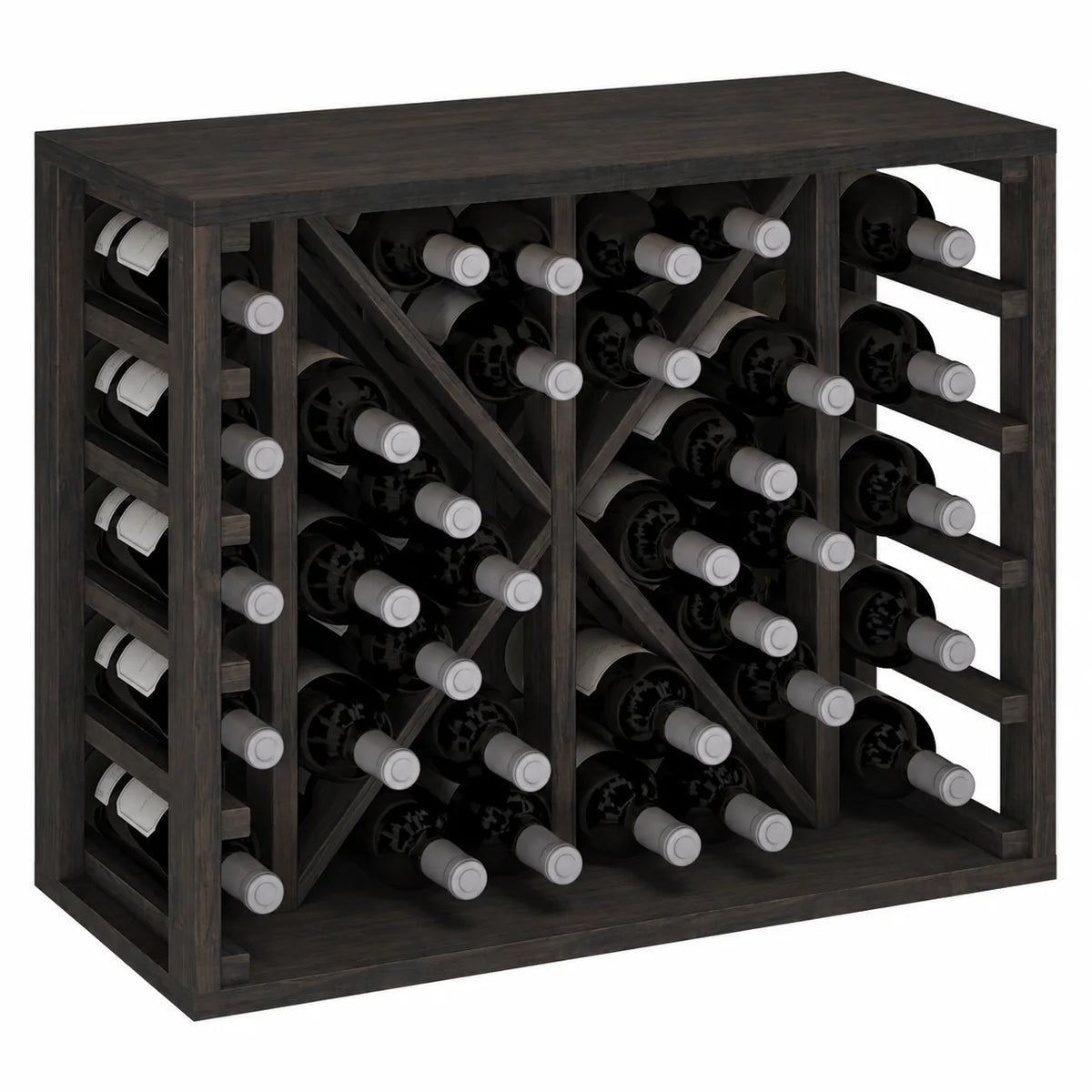 Wine rack for 34 bottles Expovinalia Toral Godello 2531 – Black pine – BX2531